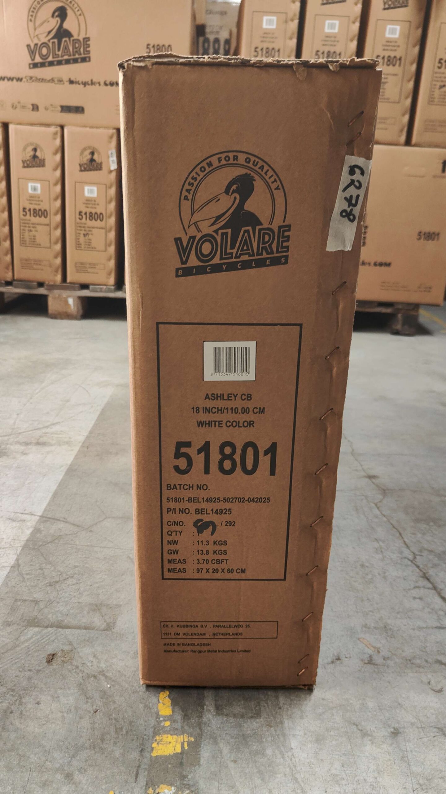 Volare Ashley Kinderfiets - Meisjes - 18 inch - Wit 11 Volare Ashley Kinderfiets - Meisjes - 18 inch - Wit - Afbeelding 11