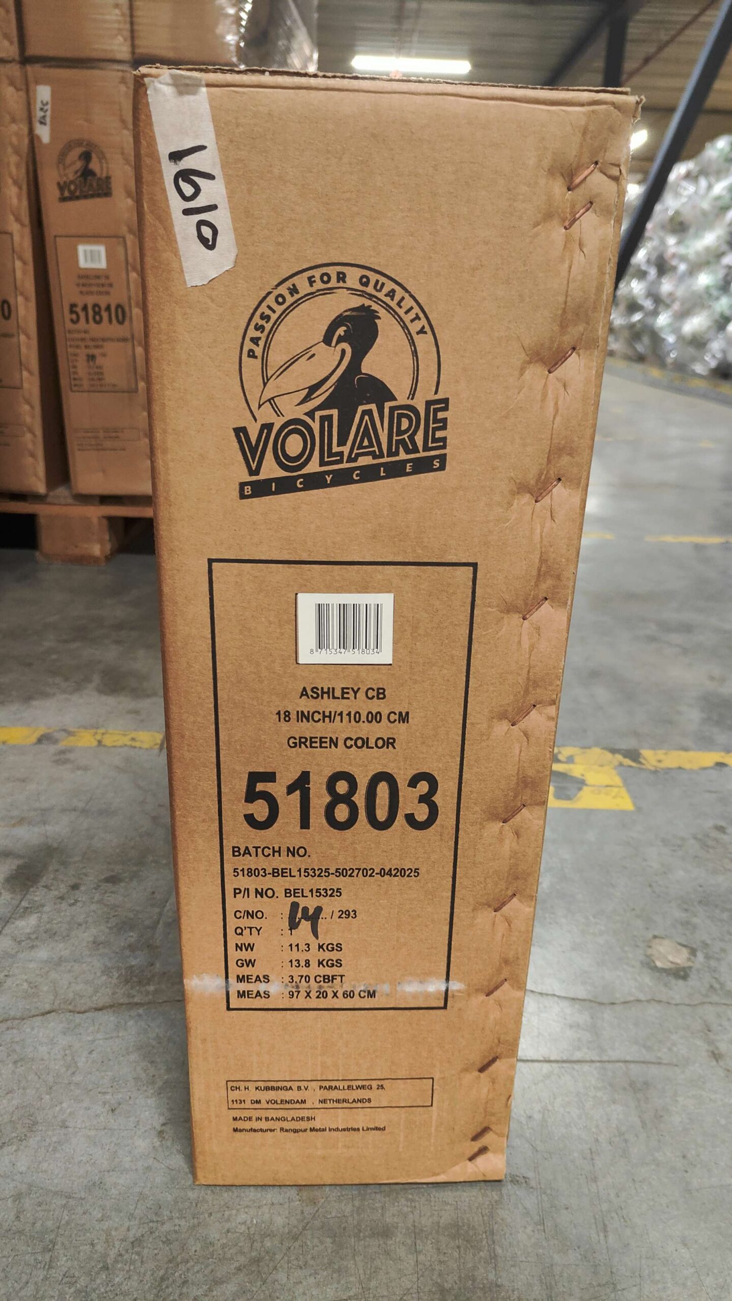 Volare Ashley Kinderfiets - Meisjes - 18 inch - Groen 11 Volare Ashley Kinderfiets - Meisjes - 18 inch - Groen - Afbeelding 11