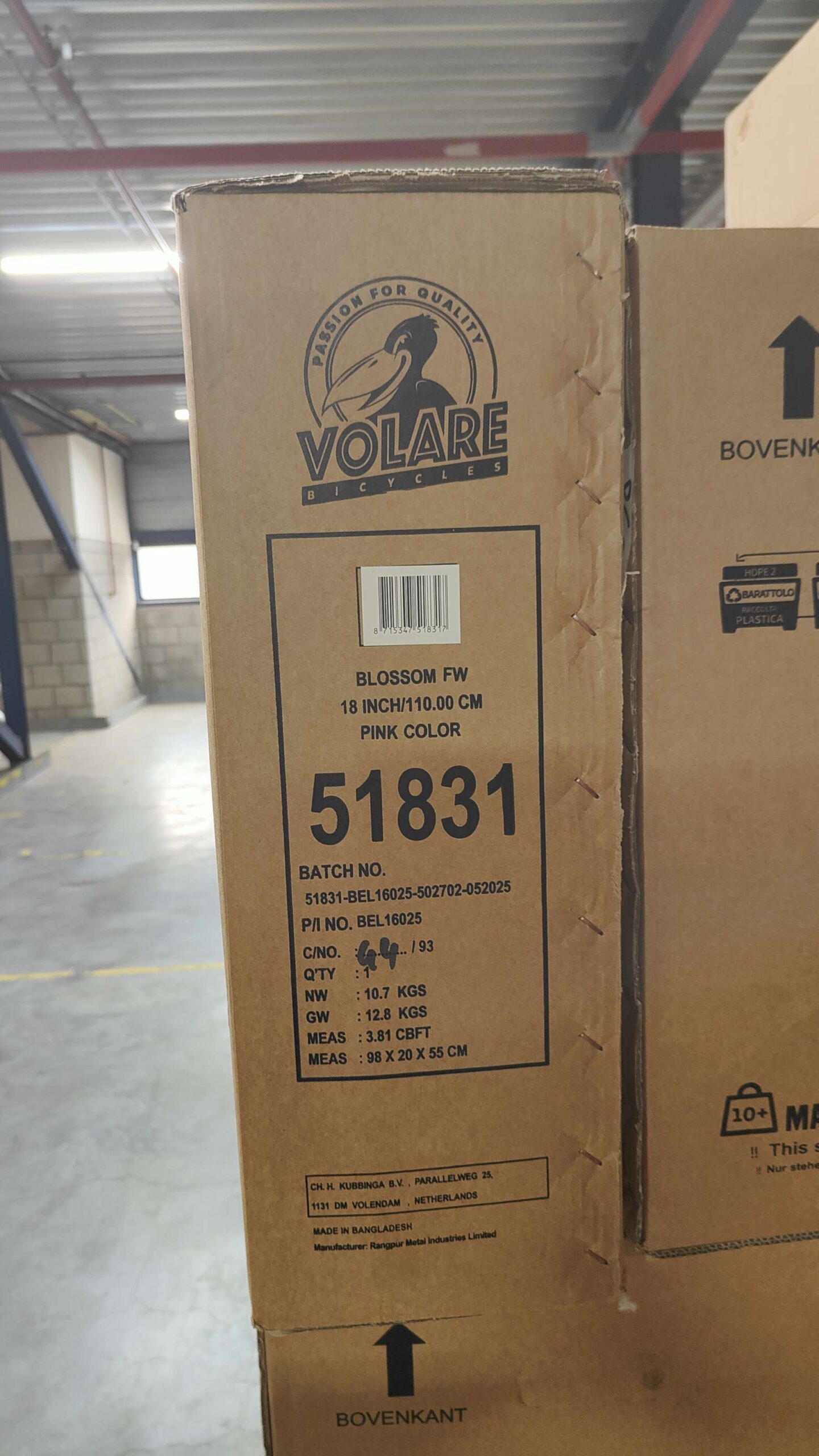 Volare Blossom Kinderfiets - Meisjes - 18 inch - Roze - Twee handremmen 11 Volare Blossom Kinderfiets - Meisjes - 18 inch - Roze - Twee handremmen - Afbeelding 11