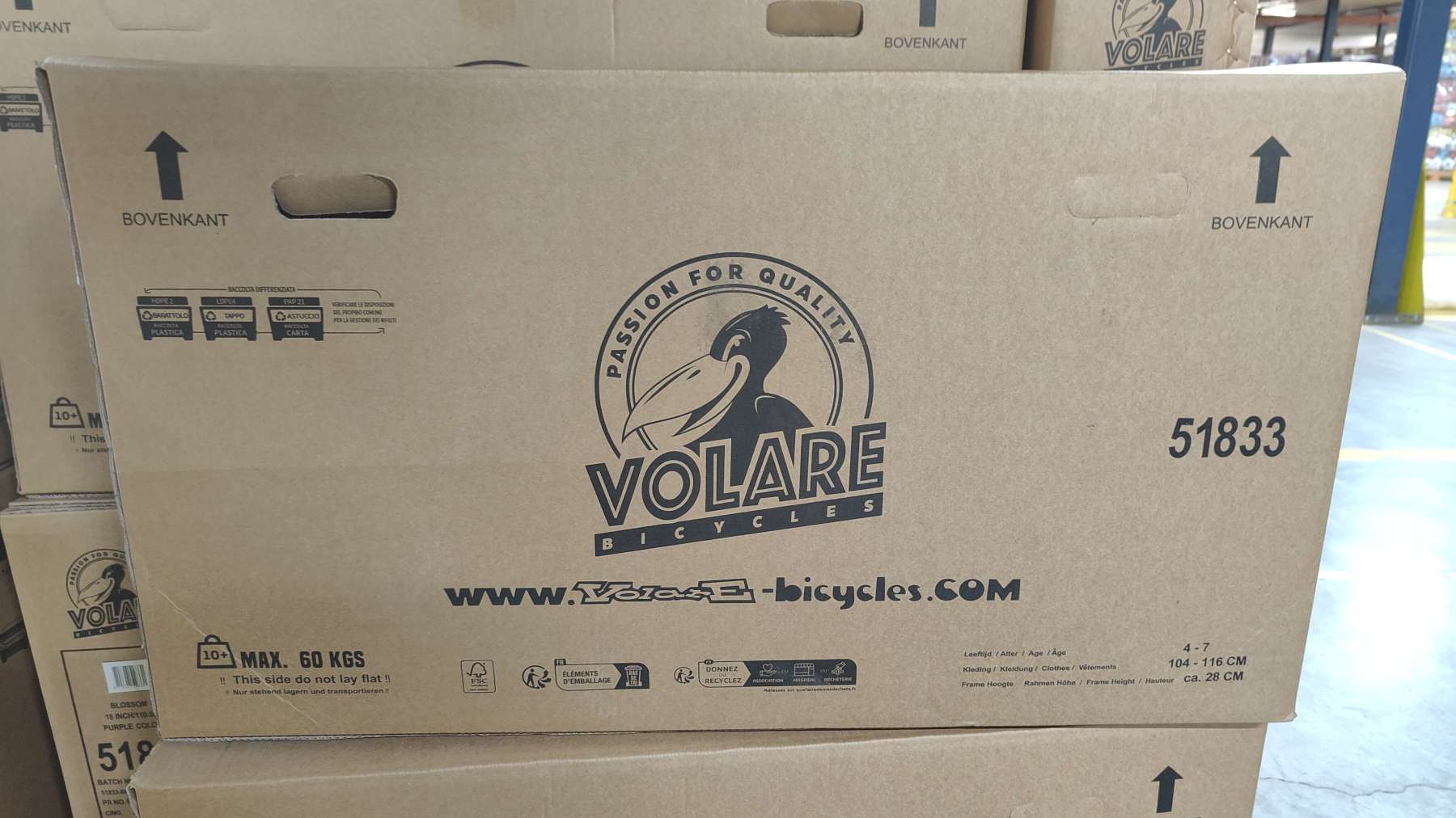 Volare Blossom Kinderfiets - Meisjes - 18 inch - Paars - Twee Handremmen 13 Volare Blossom Kinderfiets - Meisjes - 18 inch - Paars - Twee Handremmen - Afbeelding 13