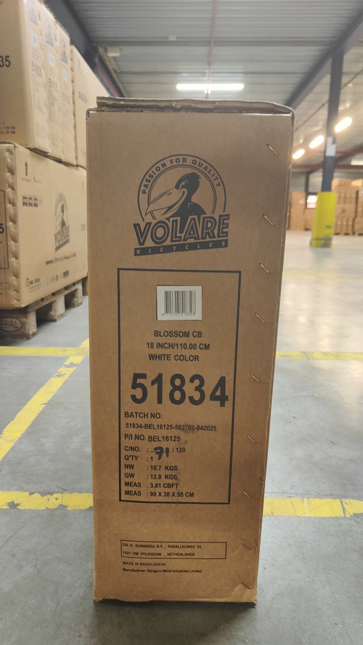 Volare Blossom Kinderfiets - Meisjes - 18 inch - Wit 11 Volare Blossom Kinderfiets - Meisjes - 18 inch - Wit - Afbeelding 11