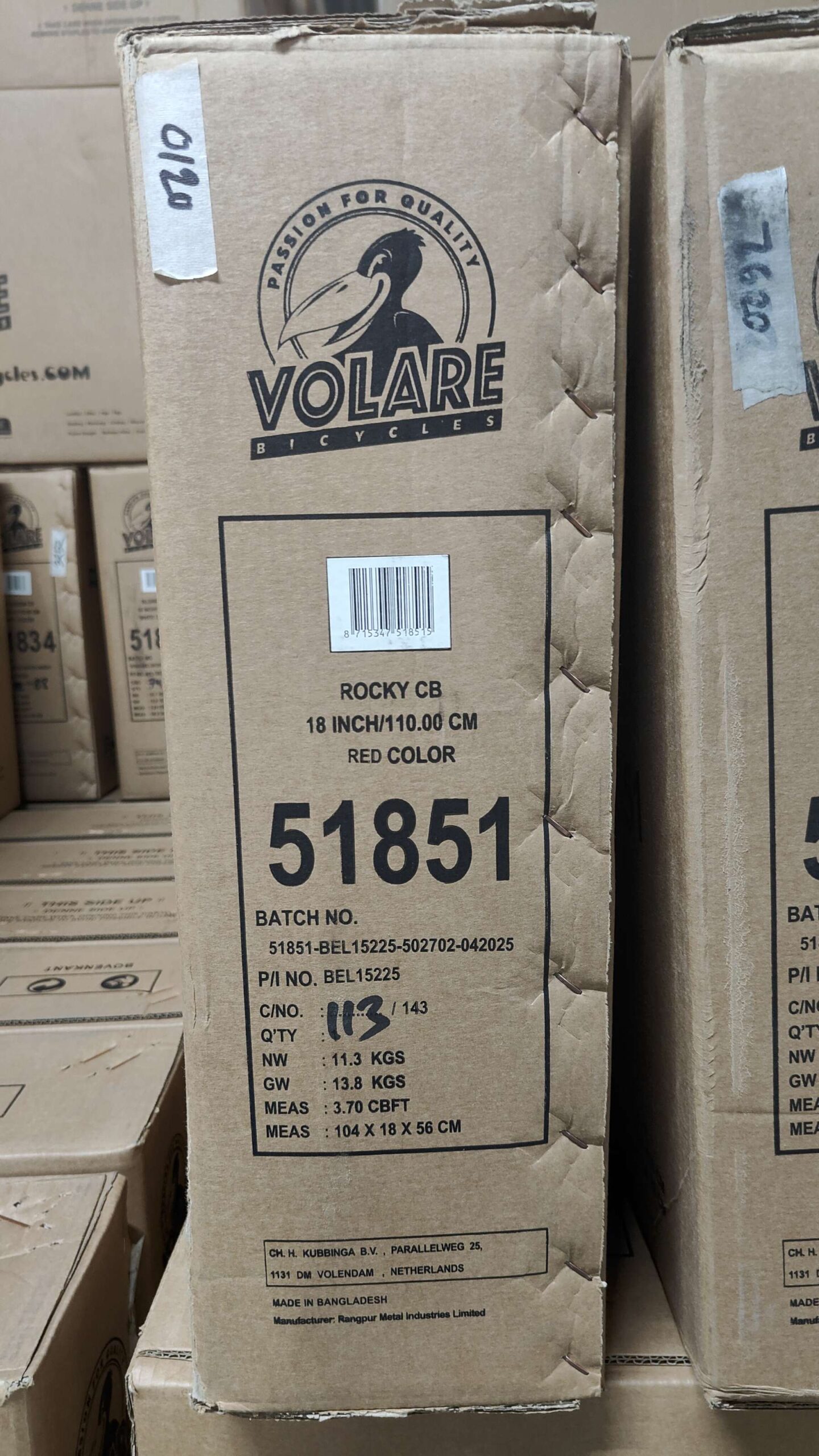 Volare Rocky Kinderfiets - Jongens - 18 inch - Rood 11 Volare Rocky Kinderfiets - Jongens - 18 inch - Rood - Afbeelding 11