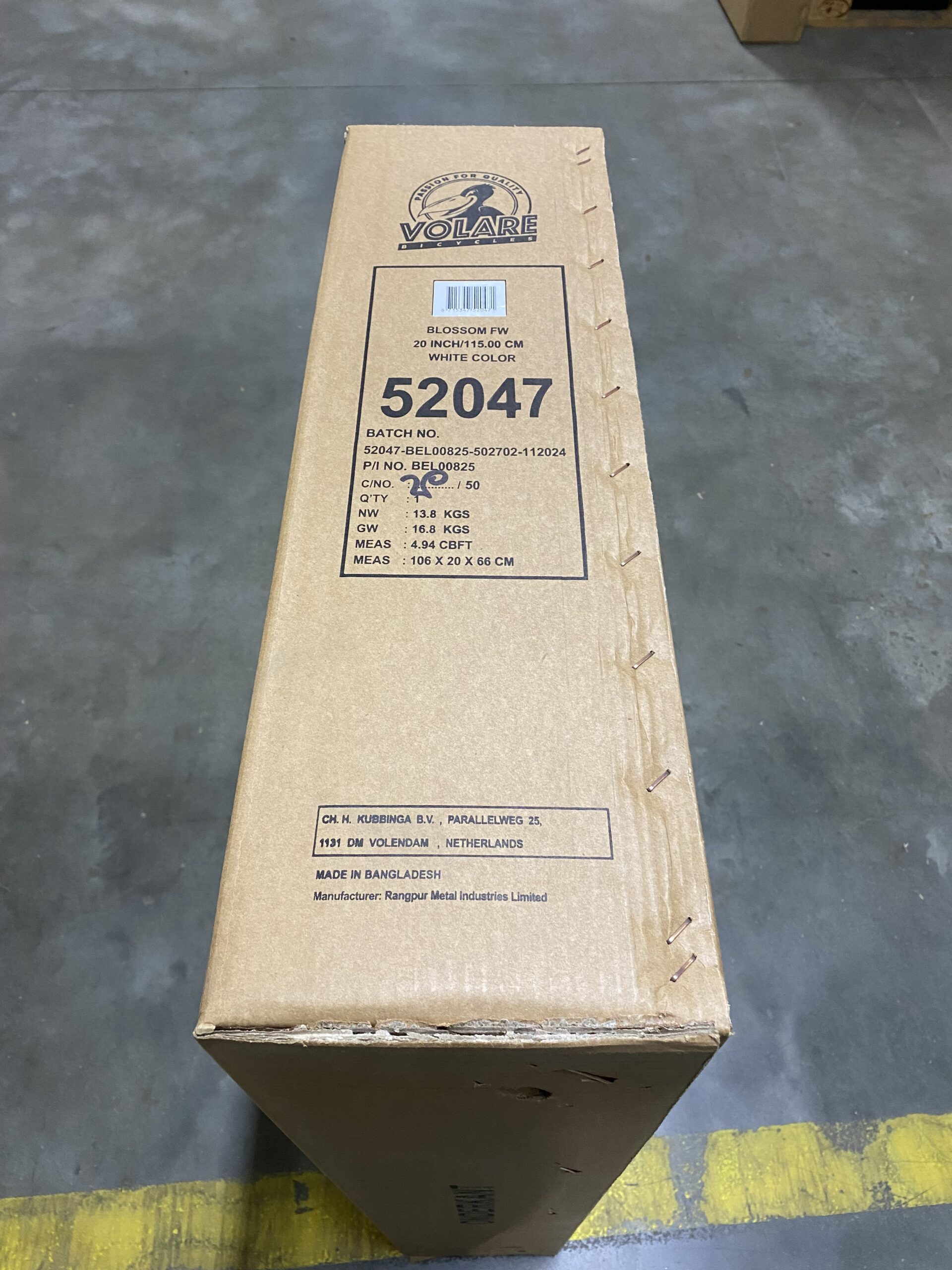 Volare Blossom Kinderfiets - Meisjes - 20 inch - Wit - Twee handremmen 12 Volare Blossom Kinderfiets - Meisjes - 20 inch - Wit - Twee handremmen - Afbeelding 12