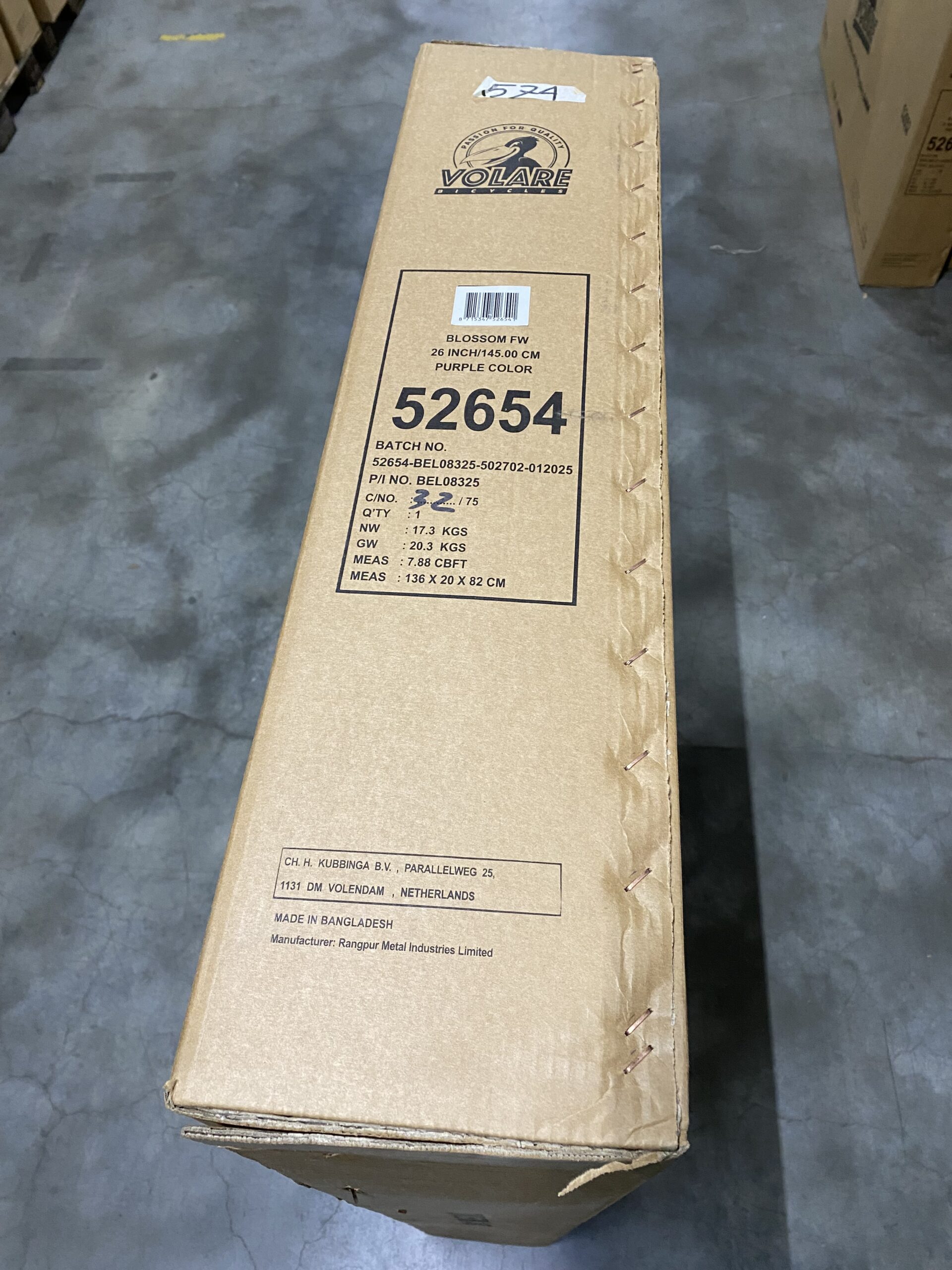 Volare Blossom Kinderfiets - Meisjes - 26 inch - Paars - Twee handremmen 3 Volare Blossom Kinderfiets - Meisjes - 26 inch - Paars - Twee handremmen - Afbeelding 3