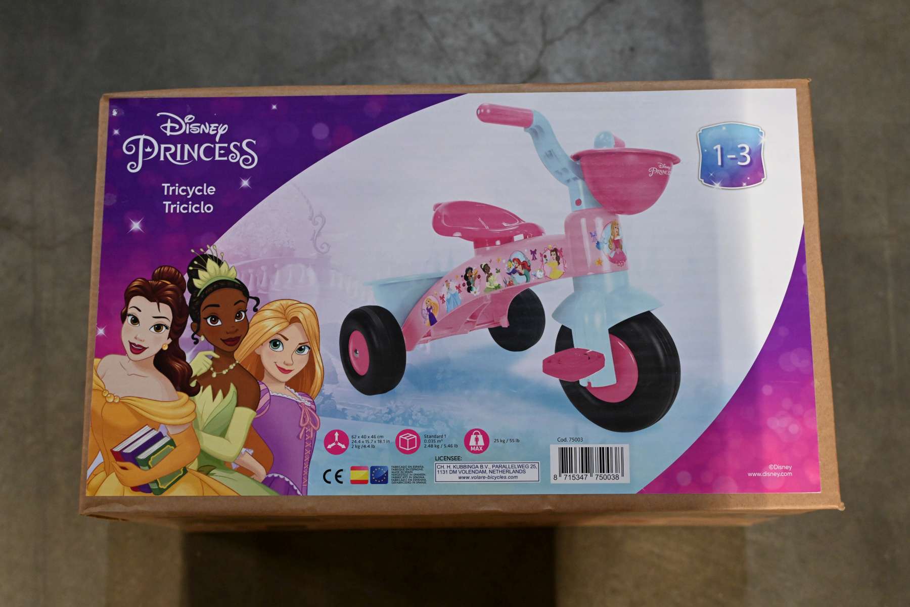 Driewieler Disney Princess - Meisjes - Roze 9 Driewieler Disney Princess - Meisjes - Roze - Afbeelding 9