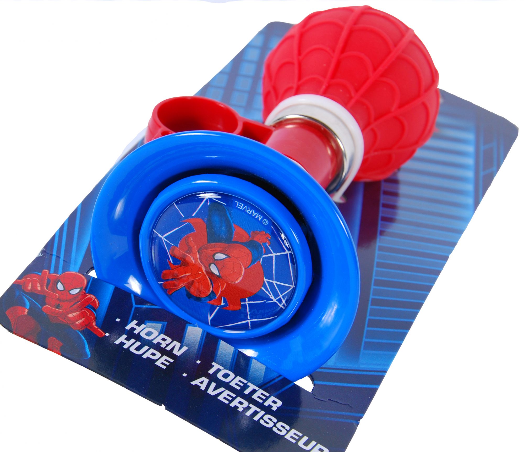 Spider-Man Fietstoeter - Jongens - Rood Blauw 2 Spider-Man Fietstoeter - Jongens - Rood Blauw - Afbeelding 2