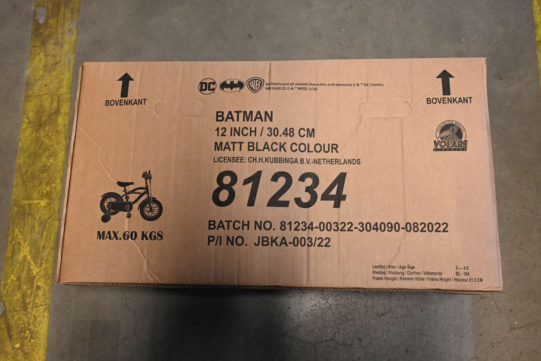 Batman Kinderfiets - Jongens - 12 inch - Zwart 15 Batman Kinderfiets - Jongens - 12 inch - Zwart - Afbeelding 15