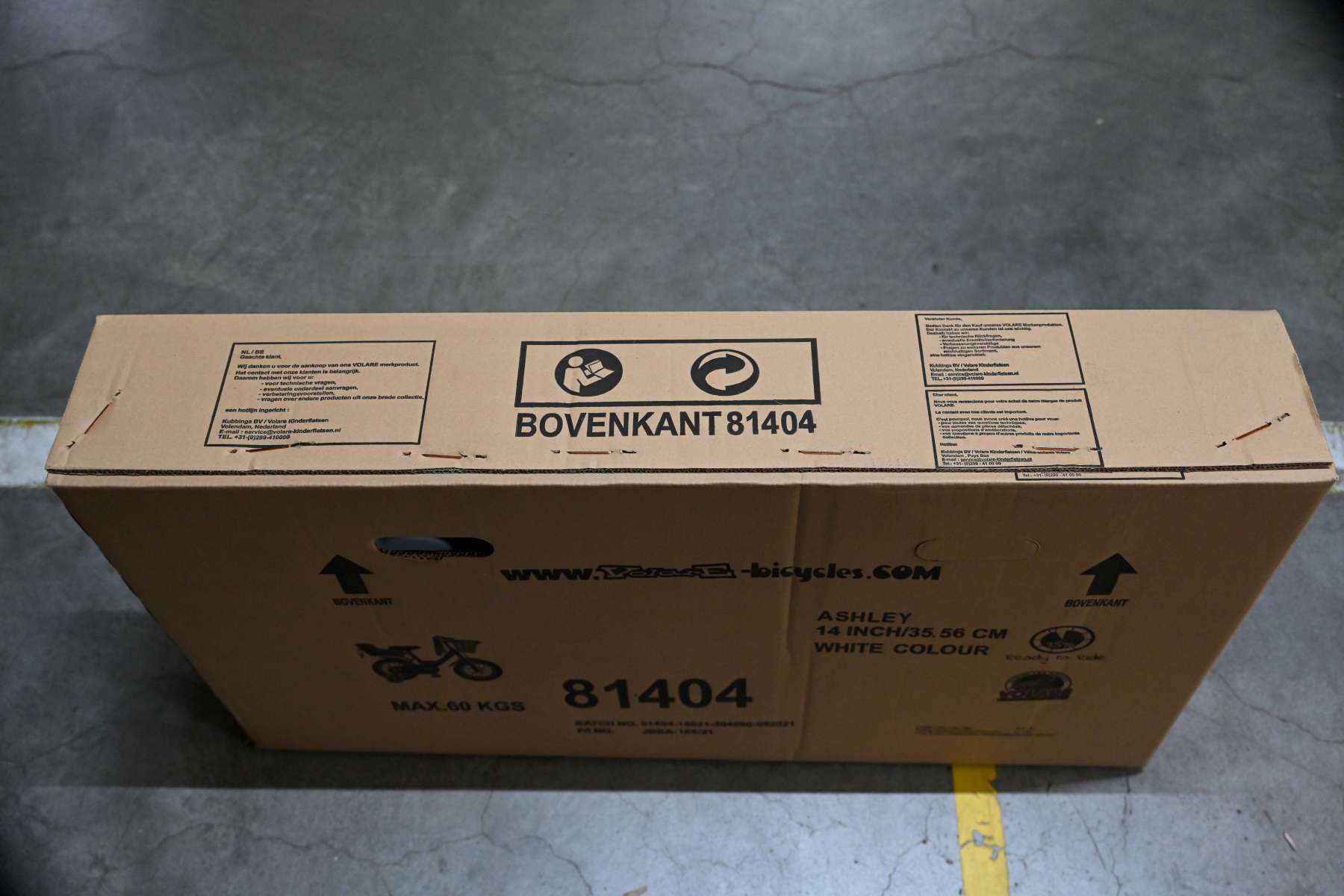 Volare Ashley Kinderfiets - Meisjes - 14 inch - Wit - 95% afgemonteerd 17 Volare Ashley Kinderfiets - Meisjes - 14 inch - Wit - 95% afgemonteerd - Afbeelding 17