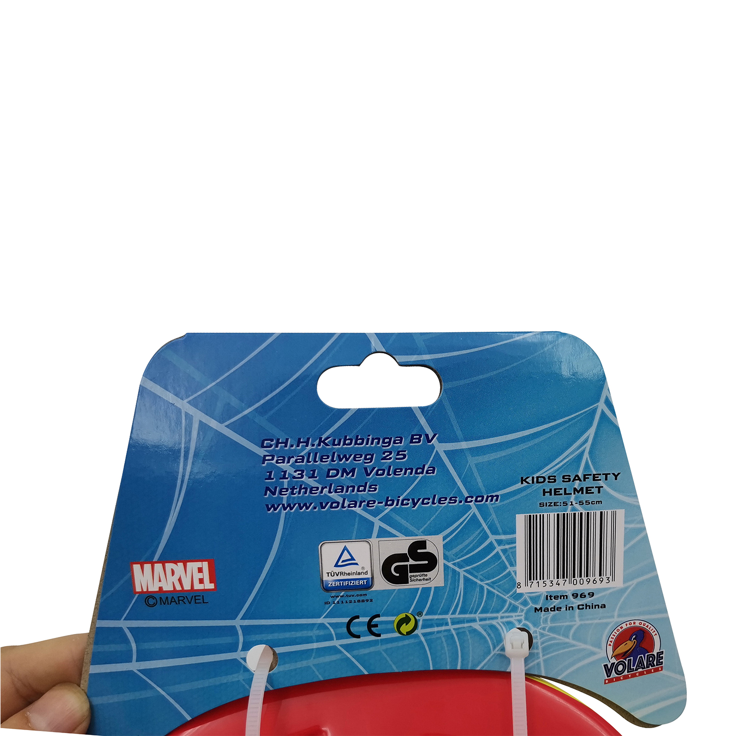 Marvel Spiderman Fietshelm - Blauw Rood - 51 - 55 cm 6 Marvel Spiderman Fietshelm - Blauw Rood - 51 - 55 cm - Afbeelding 6