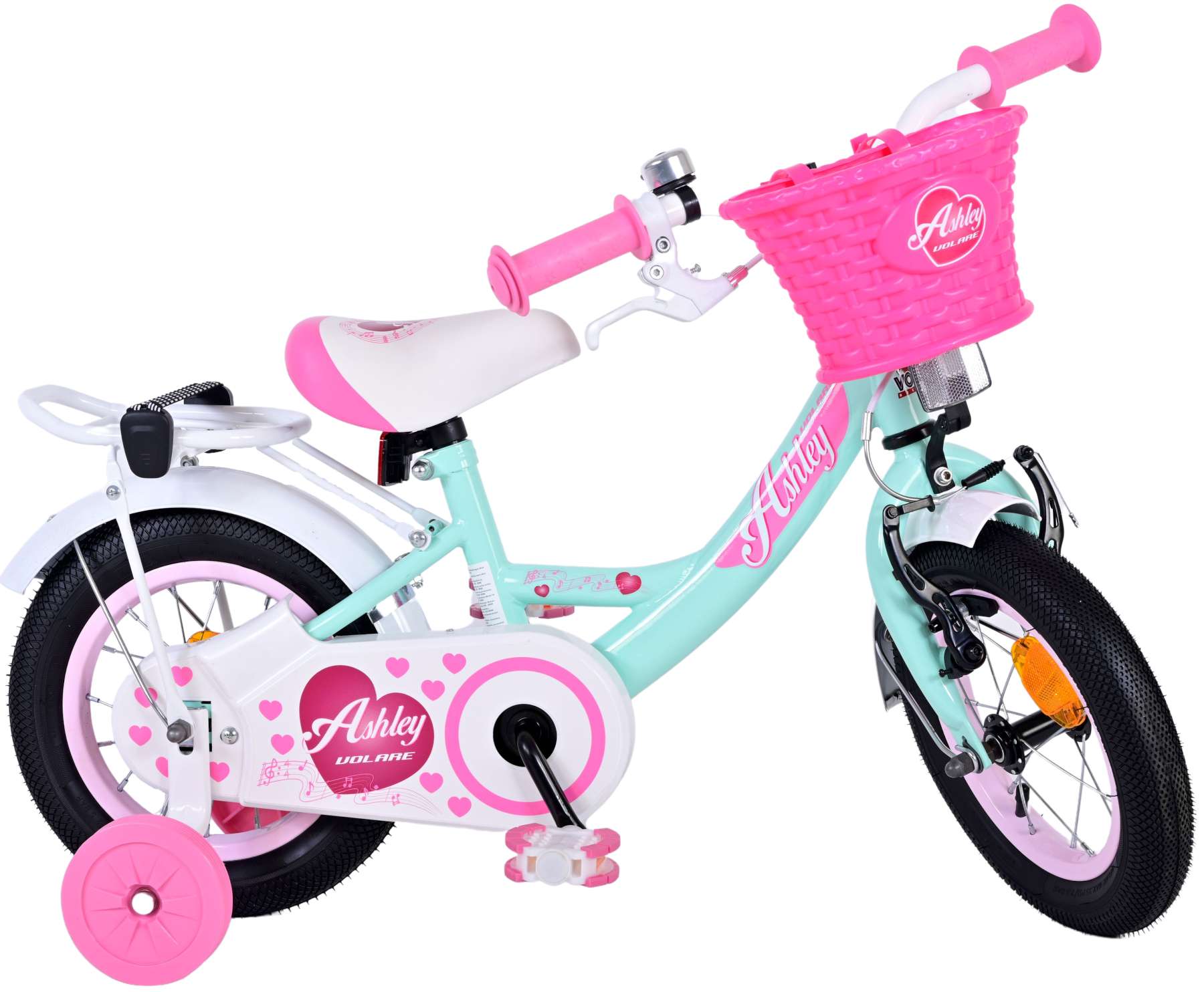Volare Ashley Kinderfiets - Meisjes - 12 inch - Groen 2 Volare Ashley Kinderfiets - Meisjes - 12 inch - Groen - Afbeelding 2