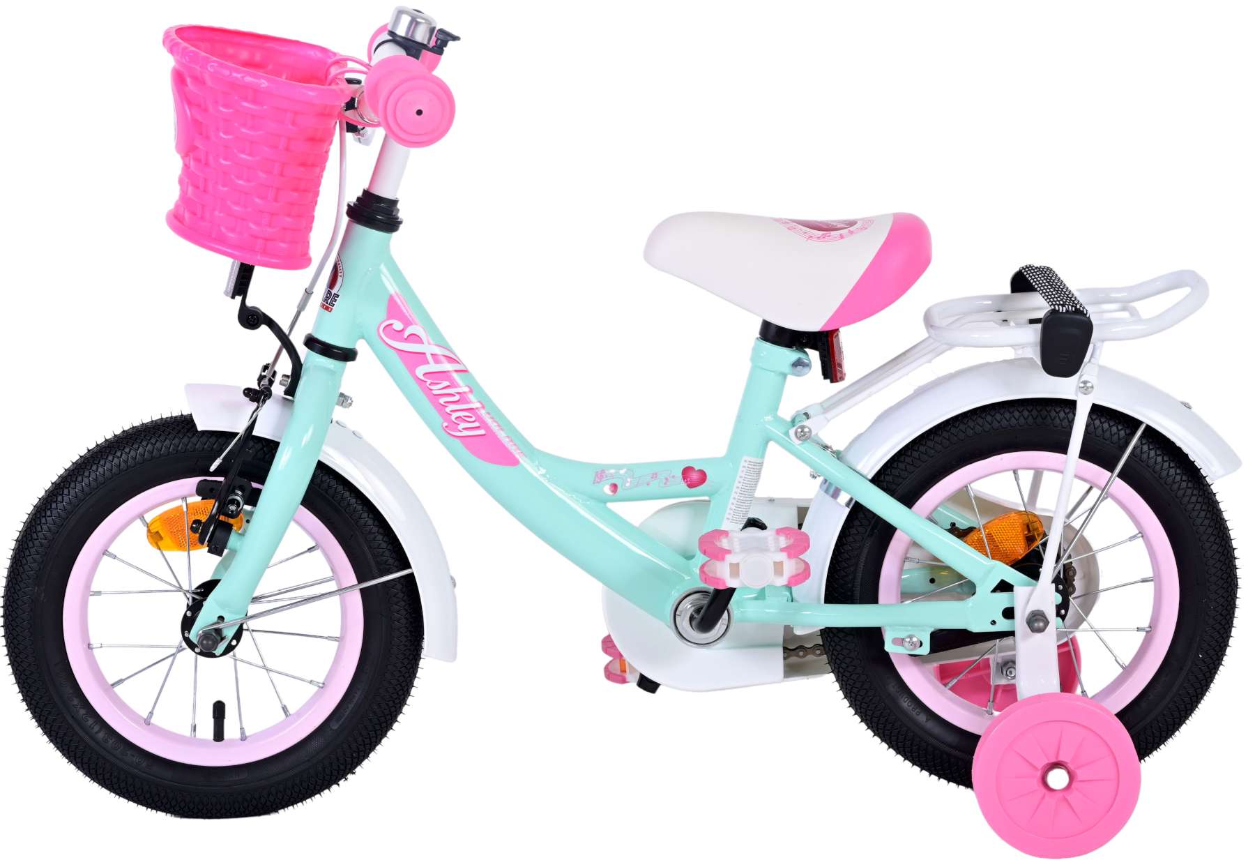 Volare Ashley Kinderfiets - Meisjes - 12 inch - Groen 8 Volare Ashley Kinderfiets - Meisjes - 12 inch - Groen - Afbeelding 8