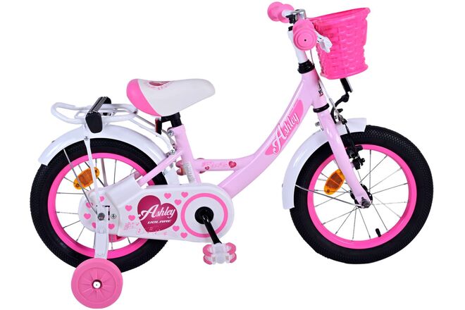 Volare Ashley Kinderfiets - Meisjes - 14 inch - Roze 1 Volare Ashley Kinderfiets - Meisjes - 14 inch - Roze