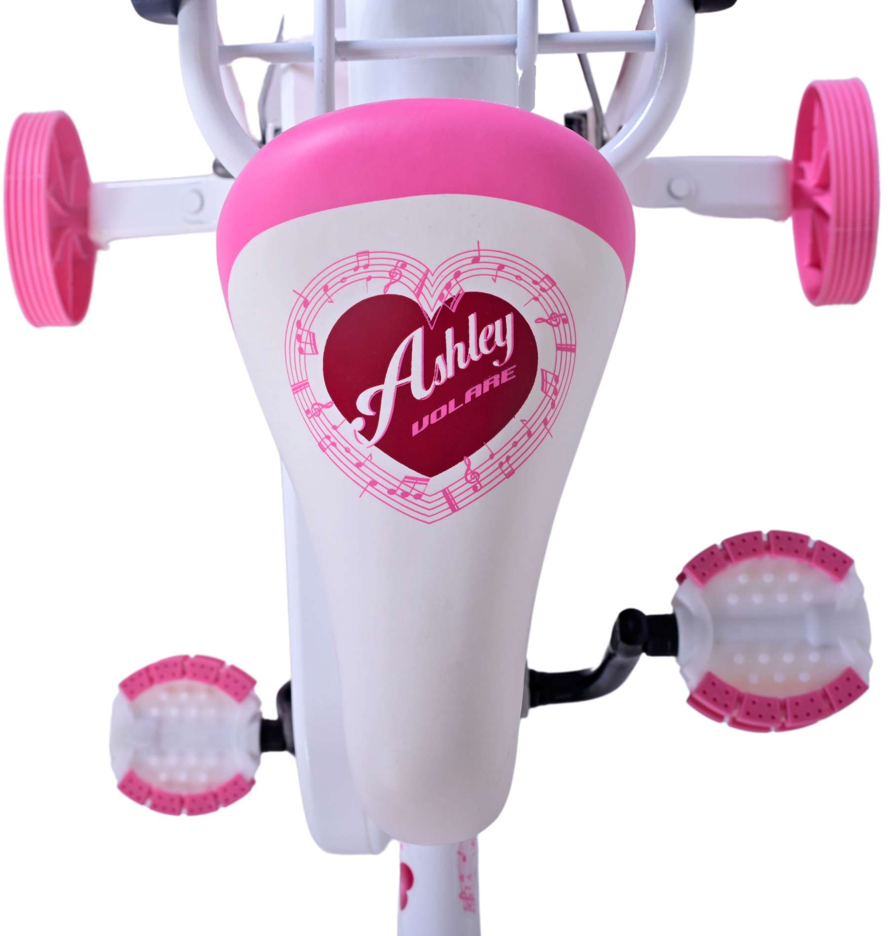 Volare Ashley Kinderfiets - Meisjes - 14 inch - Wit 5 Volare Ashley Kinderfiets - Meisjes - 14 inch - Wit - Afbeelding 5