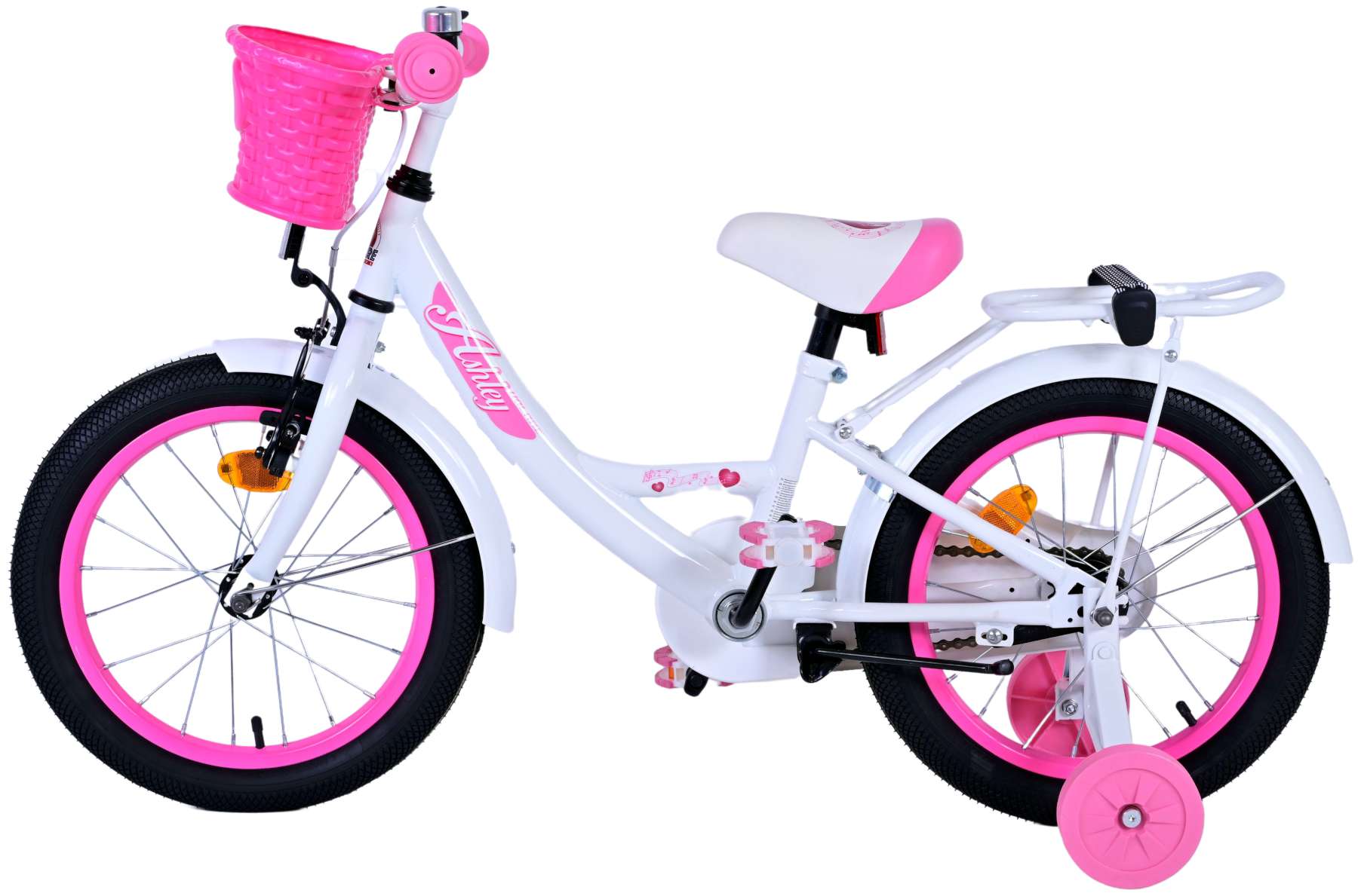 Volare Ashley Kinderfiets - Meisjes - 16 inch - Wit 8 Volare Ashley Kinderfiets - Meisjes - 16 inch - Wit - Afbeelding 8
