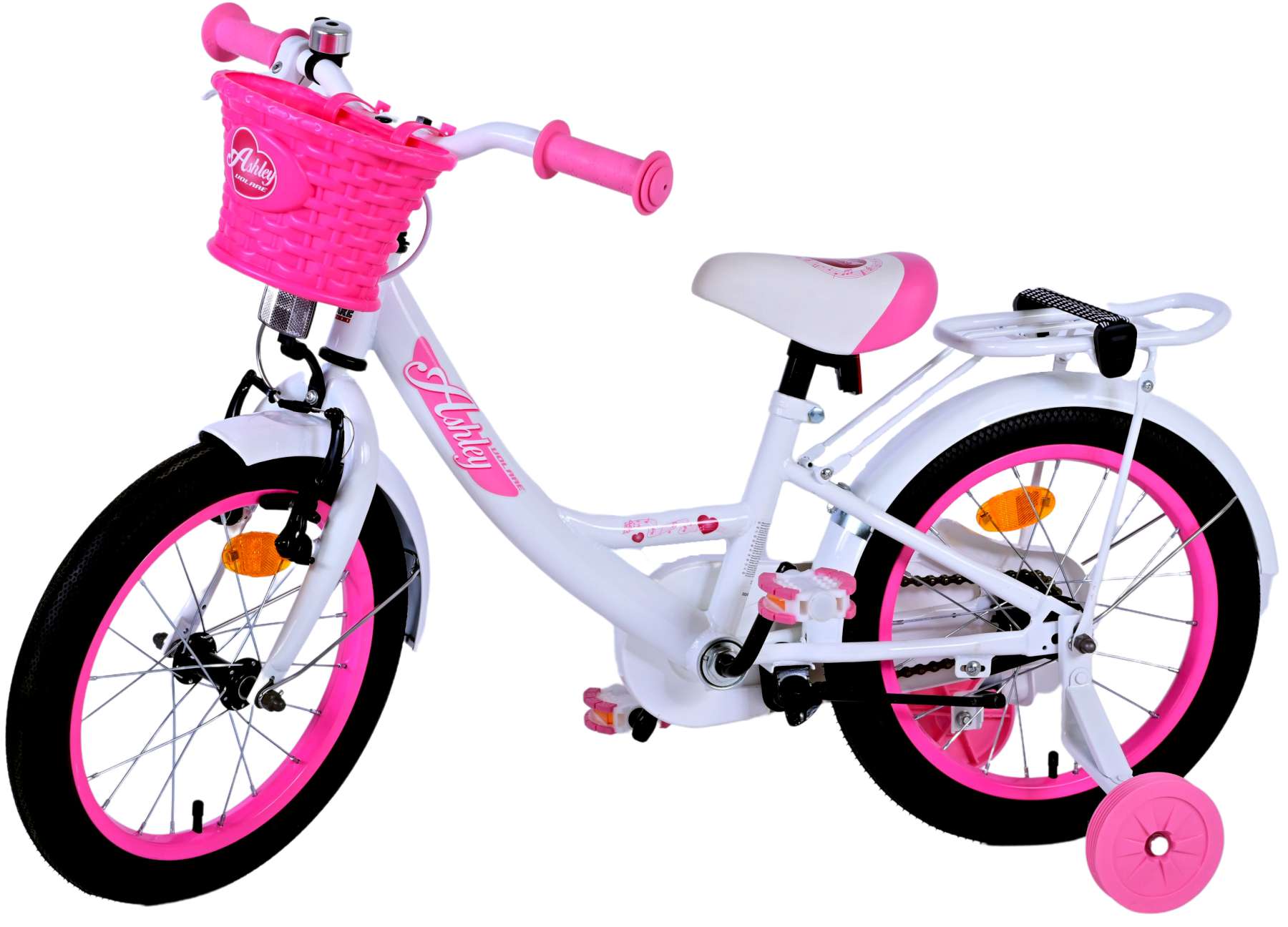 Volare Ashley Kinderfiets - Meisjes - 16 inch - Wit 9 Volare Ashley Kinderfiets - Meisjes - 16 inch - Wit - Afbeelding 9