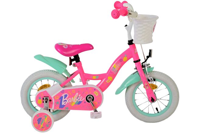 Barbie Kinderfiets - Meisjes - 12 inch - Roze 1 Barbie Kinderfiets - Meisjes - 12 inch - Roze