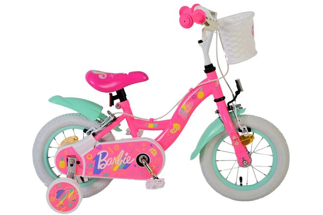 Barbie Kinderfiets - Meisjes - 12 inch - Roze - Twee Handremmen 1 Barbie Kinderfiets - Meisjes - 12 inch - Roze - Twee Handremmen