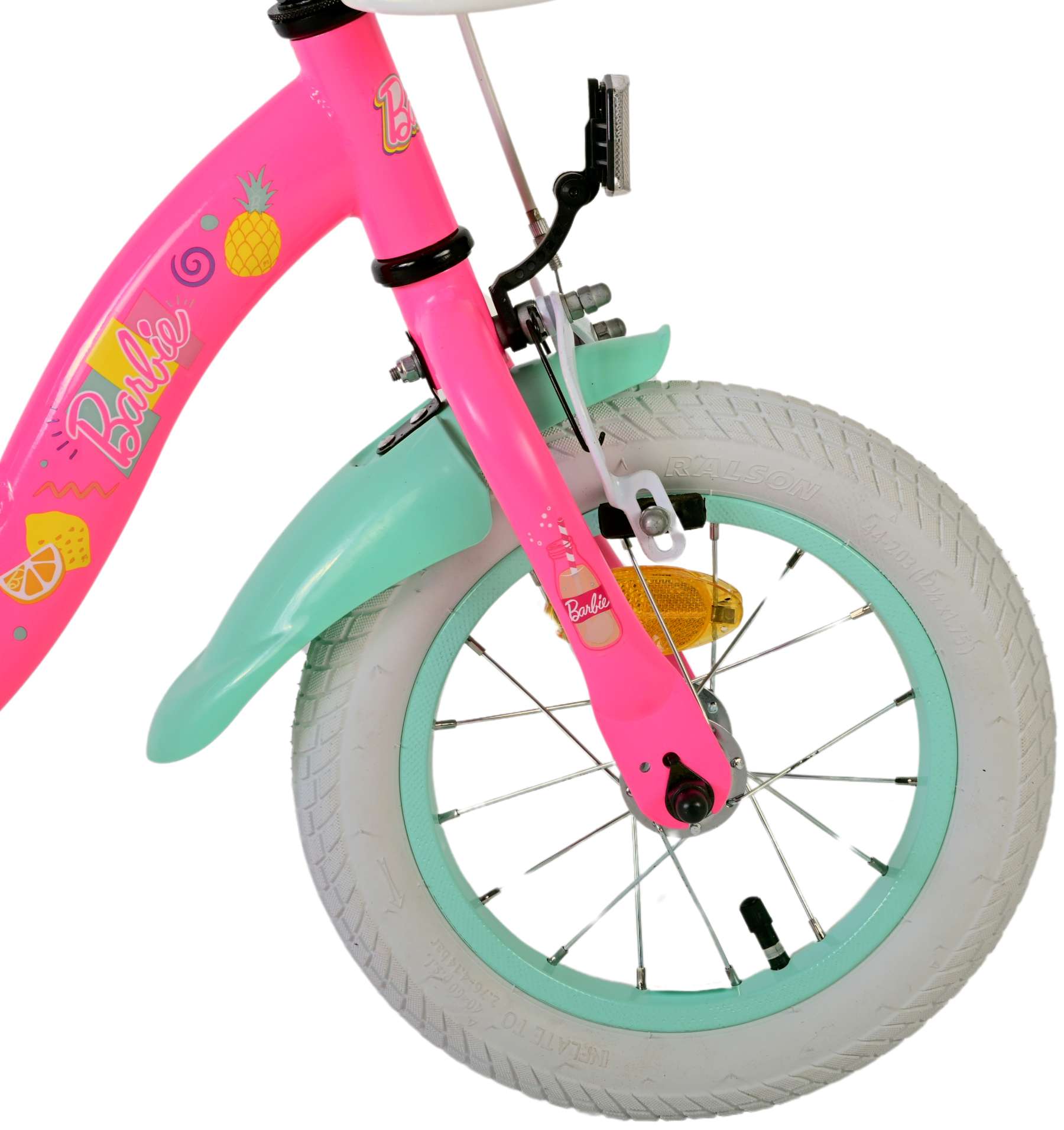 Barbie Kinderfiets - Meisjes - 12 inch - Roze 7 Barbie Kinderfiets - Meisjes - 12 inch - Roze - Afbeelding 7