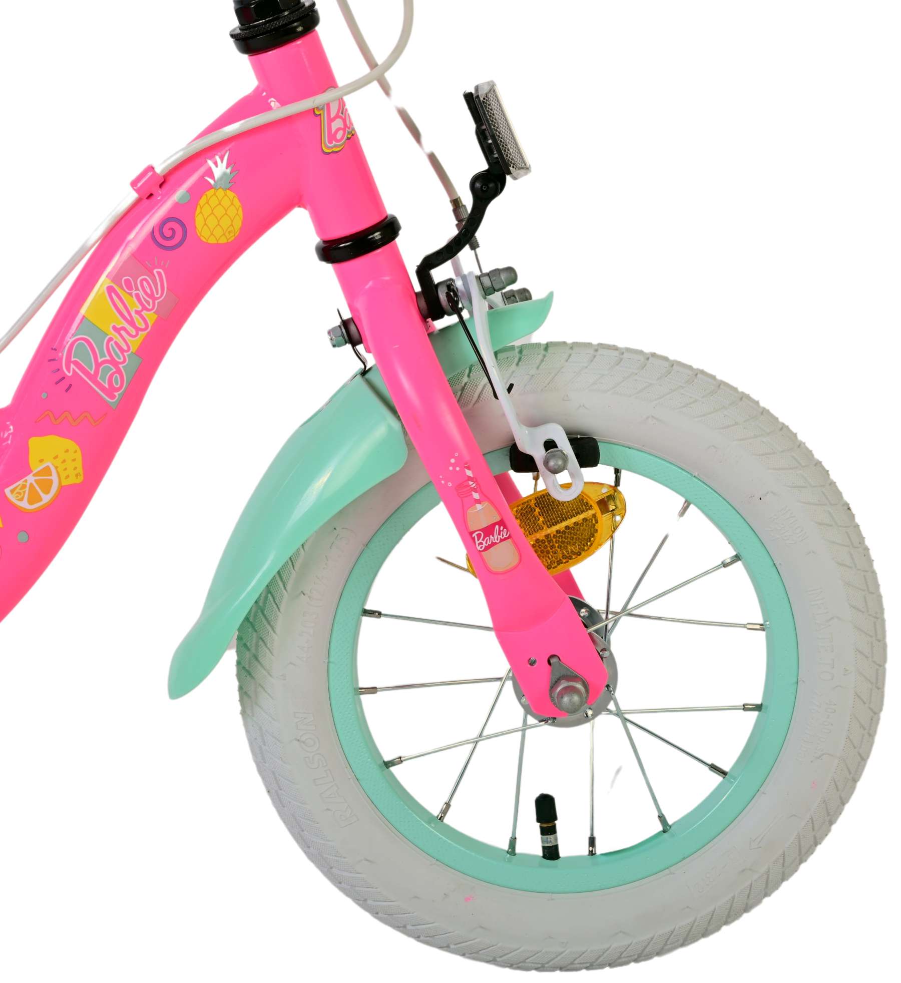 Barbie Kinderfiets - Meisjes - 12 inch - Roze - Twee Handremmen 4 Barbie Kinderfiets - Meisjes - 12 inch - Roze - Twee Handremmen - Afbeelding 4
