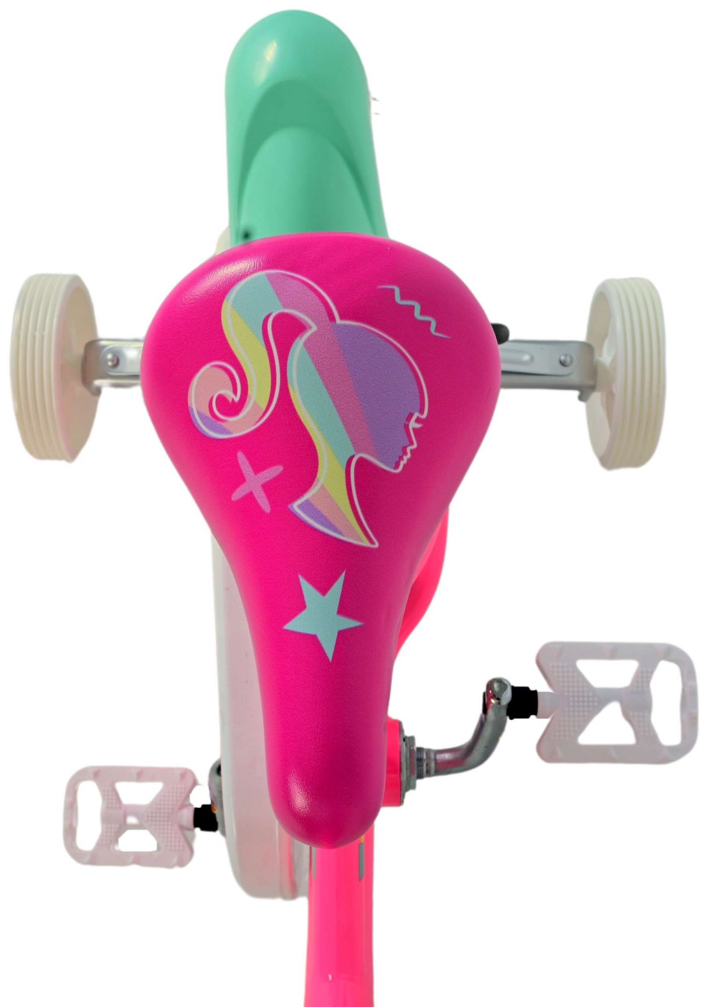 Barbie Kinderfiets - Meisjes - 12 inch - Roze 6 Barbie Kinderfiets - Meisjes - 12 inch - Roze - Afbeelding 6