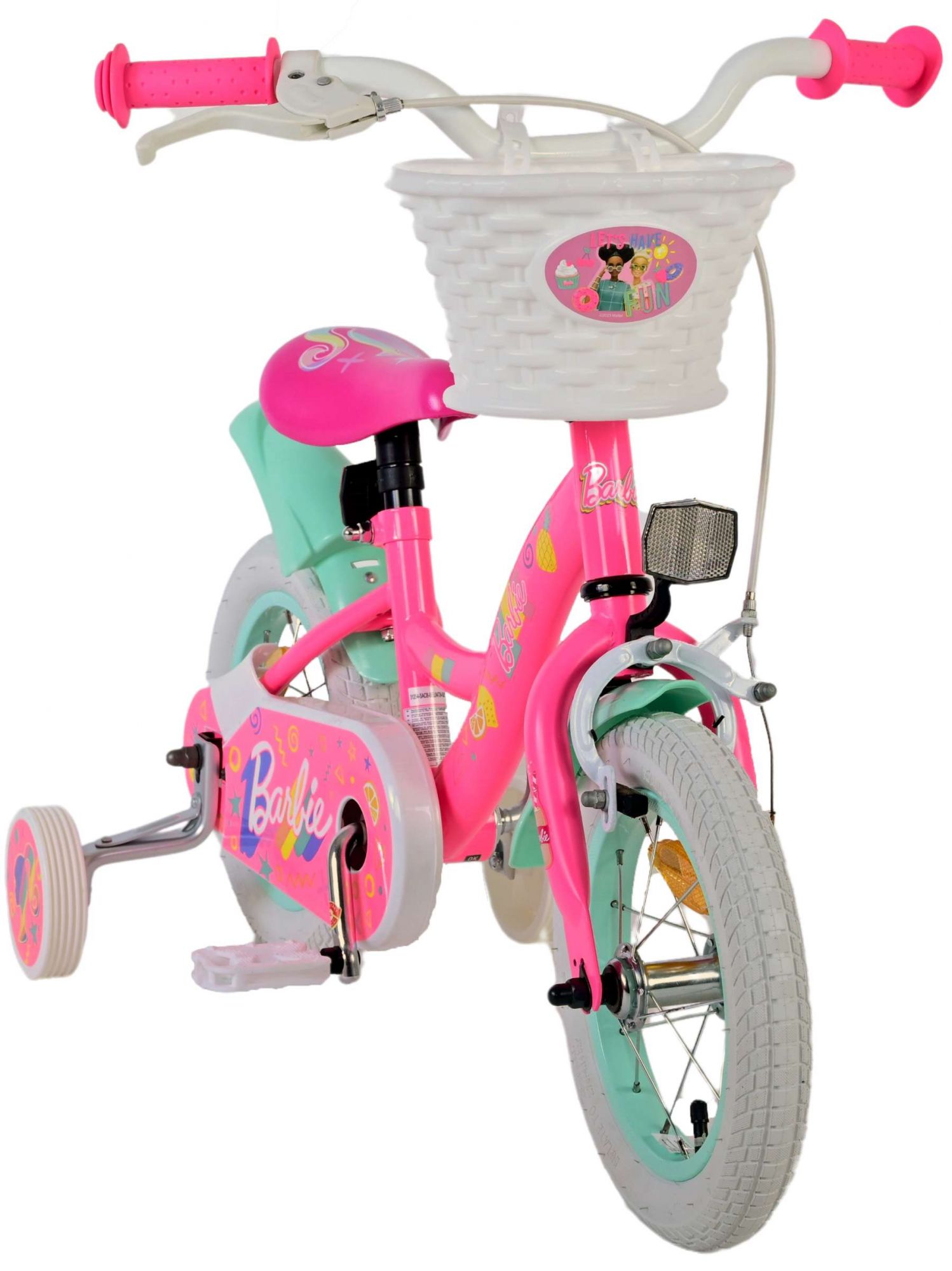 Barbie Kinderfiets - Meisjes - 12 inch - Roze 5 Barbie Kinderfiets - Meisjes - 12 inch - Roze - Afbeelding 5
