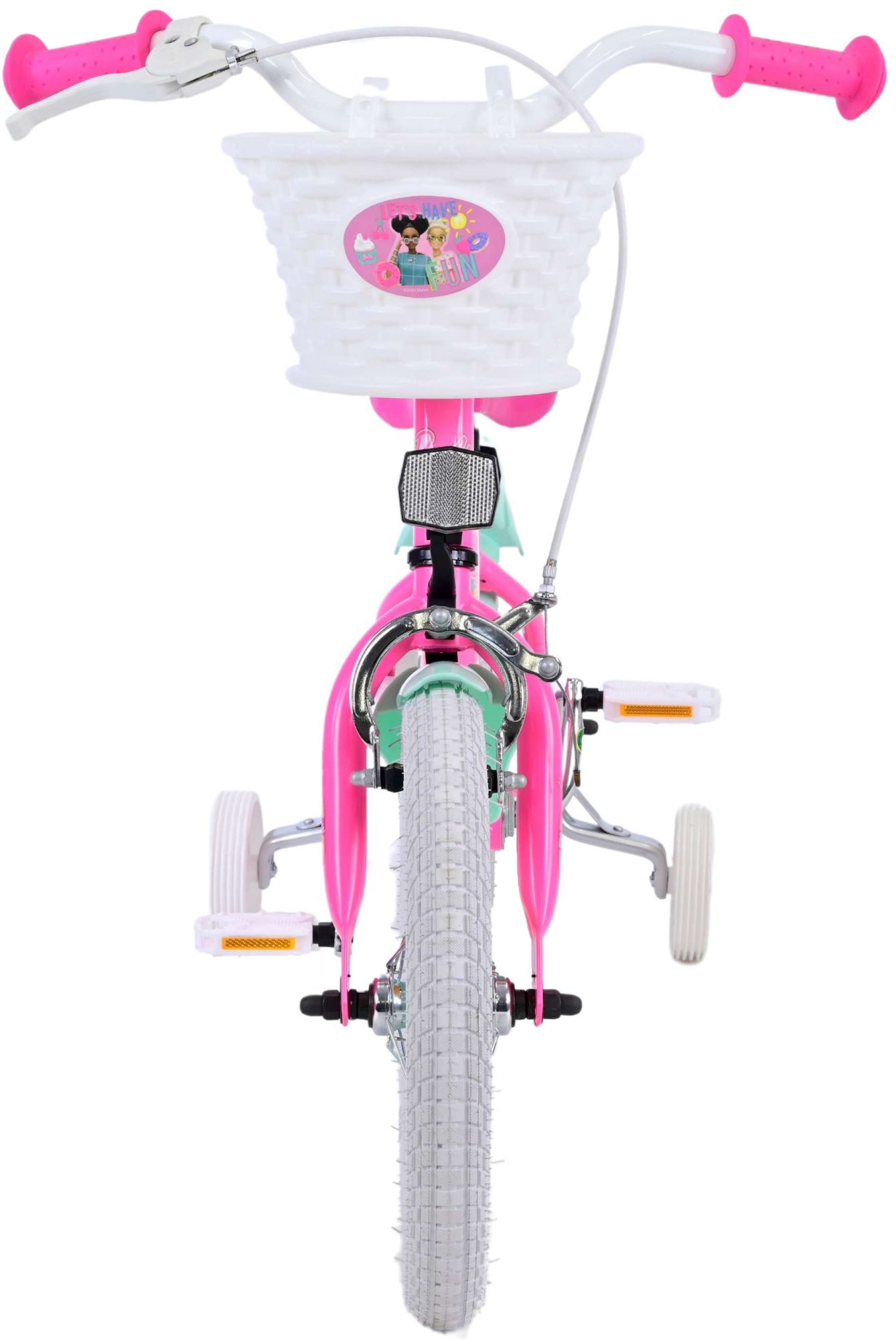 Barbie Kinderfiets - Meisjes - 14 inch - Roze 7 Barbie Kinderfiets - Meisjes - 14 inch - Roze - Afbeelding 7