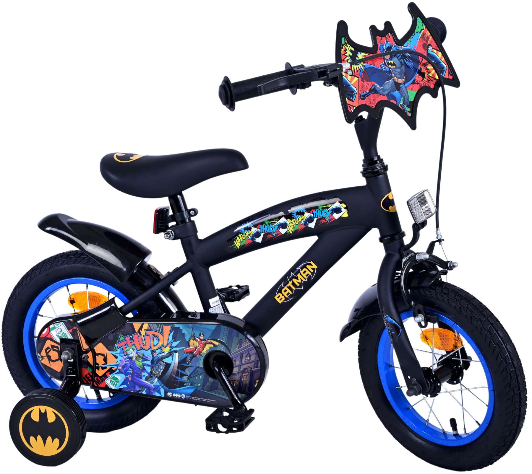 Batman Kinderfiets - Jongens - 12 inch - Zwart 10 Batman Kinderfiets - Jongens - 12 inch - Zwart - Afbeelding 10