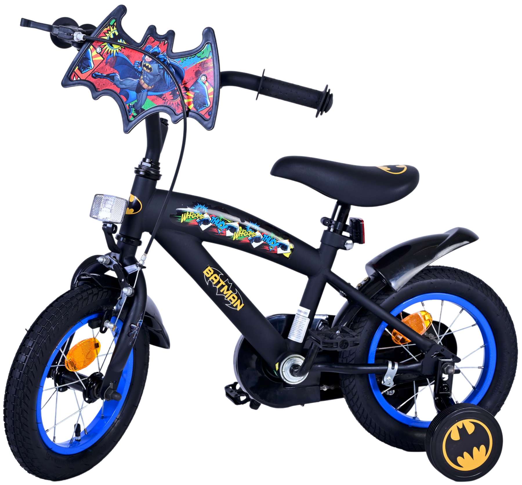 Batman Kinderfiets - Jongens - 12 inch - Zwart 2 Batman Kinderfiets - Jongens - 12 inch - Zwart - Afbeelding 2