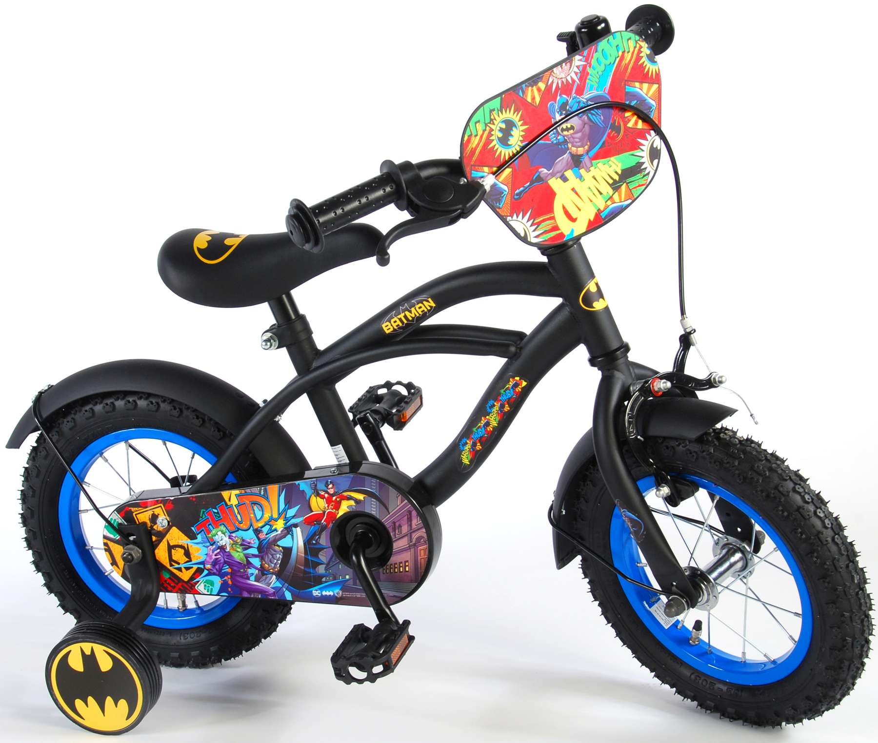 Batman Kinderfiets - Jongens - 12 inch - Zwart 3 Batman Kinderfiets - Jongens - 12 inch - Zwart - Afbeelding 3