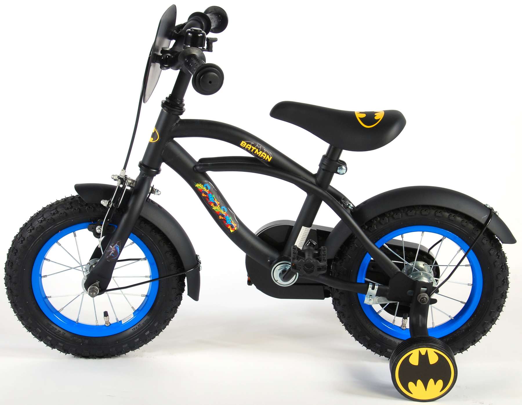 Batman Kinderfiets - Jongens - 12 inch - Zwart 12 Batman Kinderfiets - Jongens - 12 inch - Zwart - Afbeelding 12
