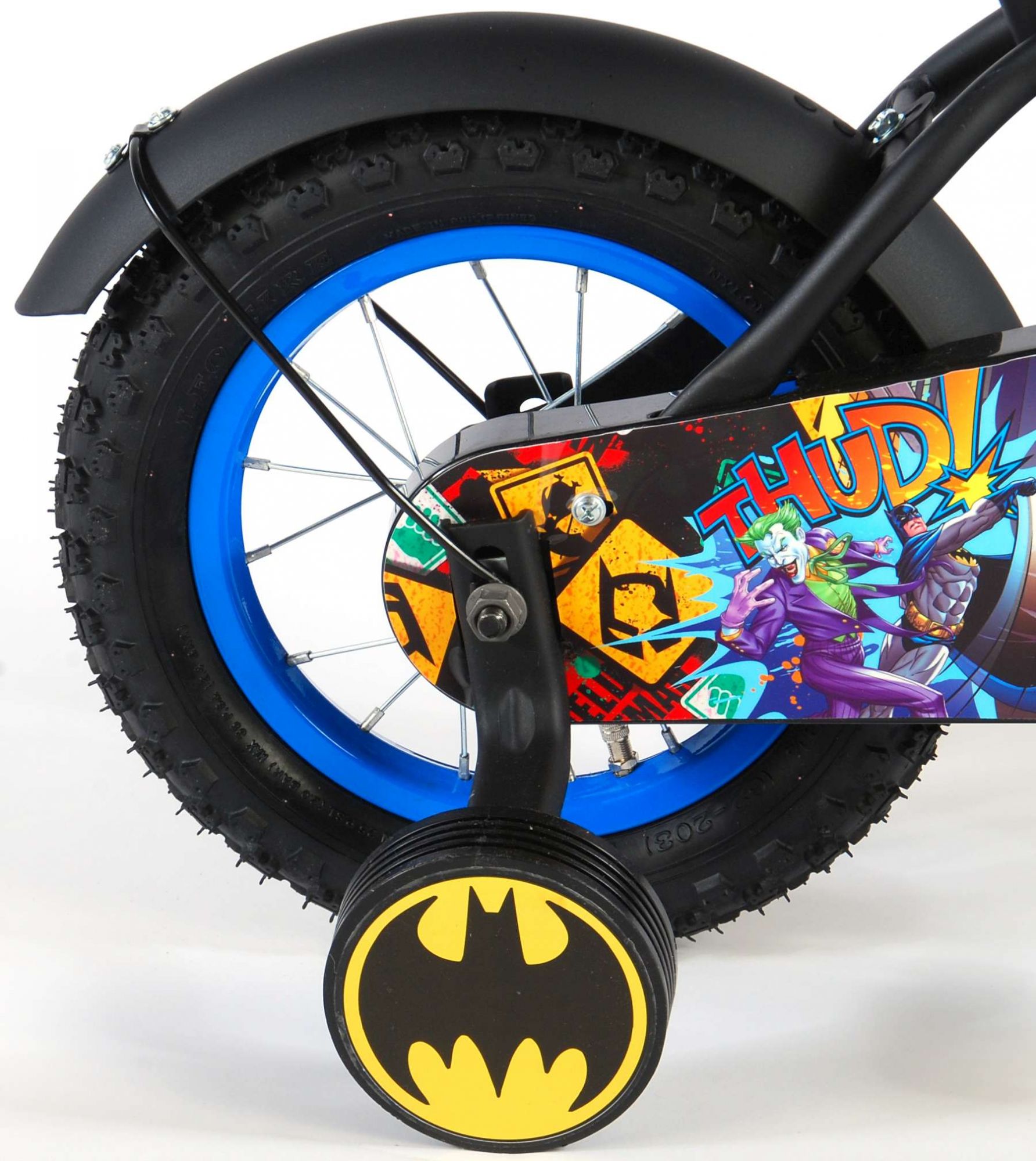 Batman Kinderfiets - Jongens - 12 inch - Zwart 5 Batman Kinderfiets - Jongens - 12 inch - Zwart - Afbeelding 5