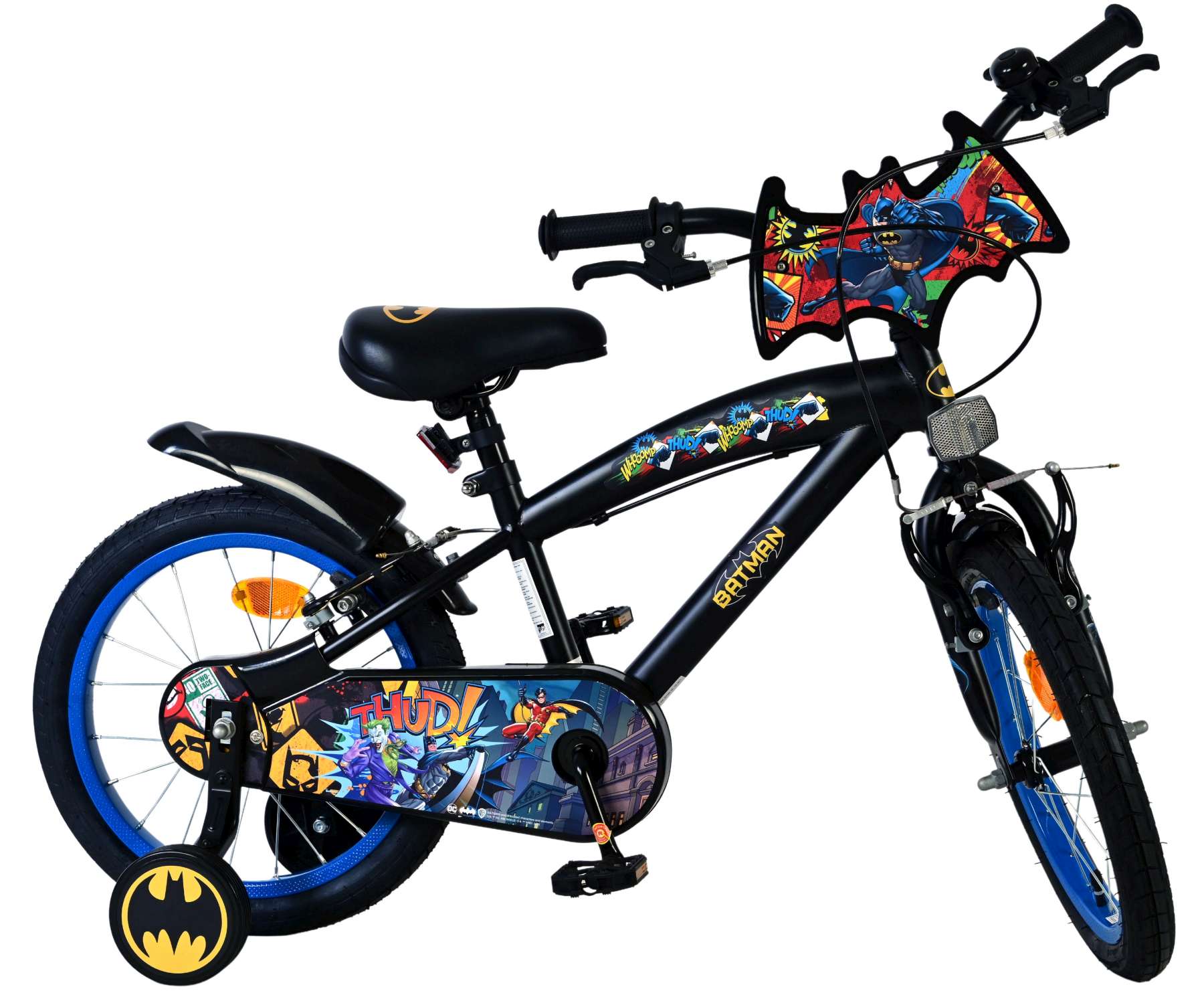 Batman Kinderfiets - Jongens - 16 inch - Zwart - 2 handremmen 10 Batman Kinderfiets - Jongens - 16 inch - Zwart - 2 handremmen - Afbeelding 10