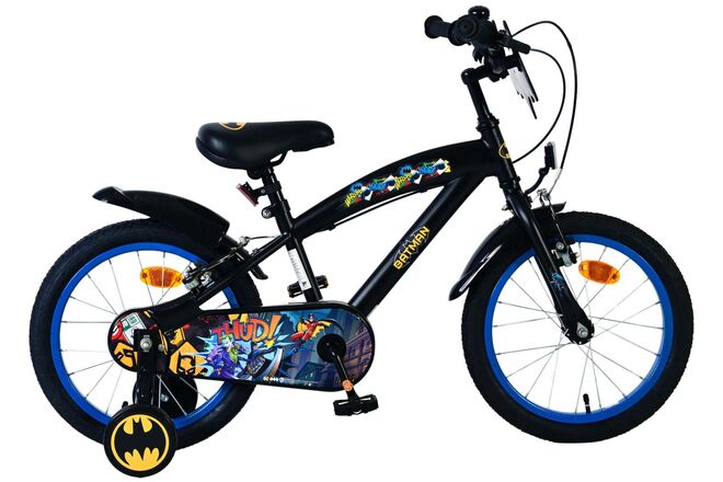 Batman Kinderfiets - Jongens - 16 inch - Zwart - 2 handremmen 1 Batman Kinderfiets - Jongens - 16 inch - Zwart - 2 handremmen