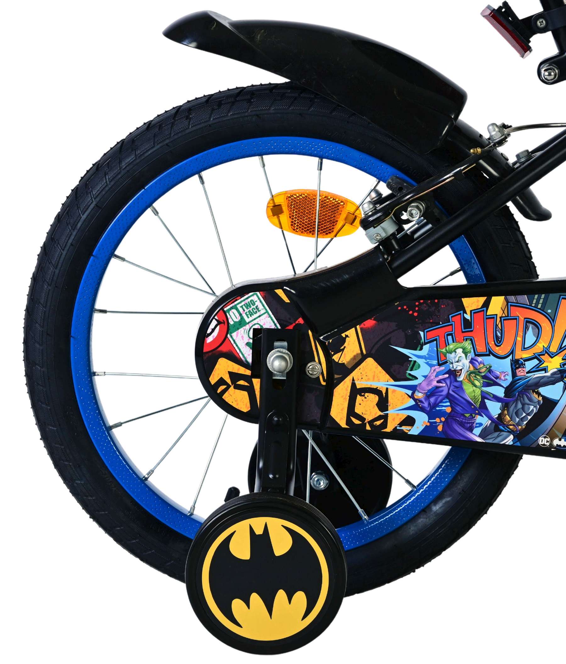 Batman Kinderfiets - Jongens - 16 inch - Zwart - 2 handremmen 2 Batman Kinderfiets - Jongens - 16 inch - Zwart - 2 handremmen - Afbeelding 2