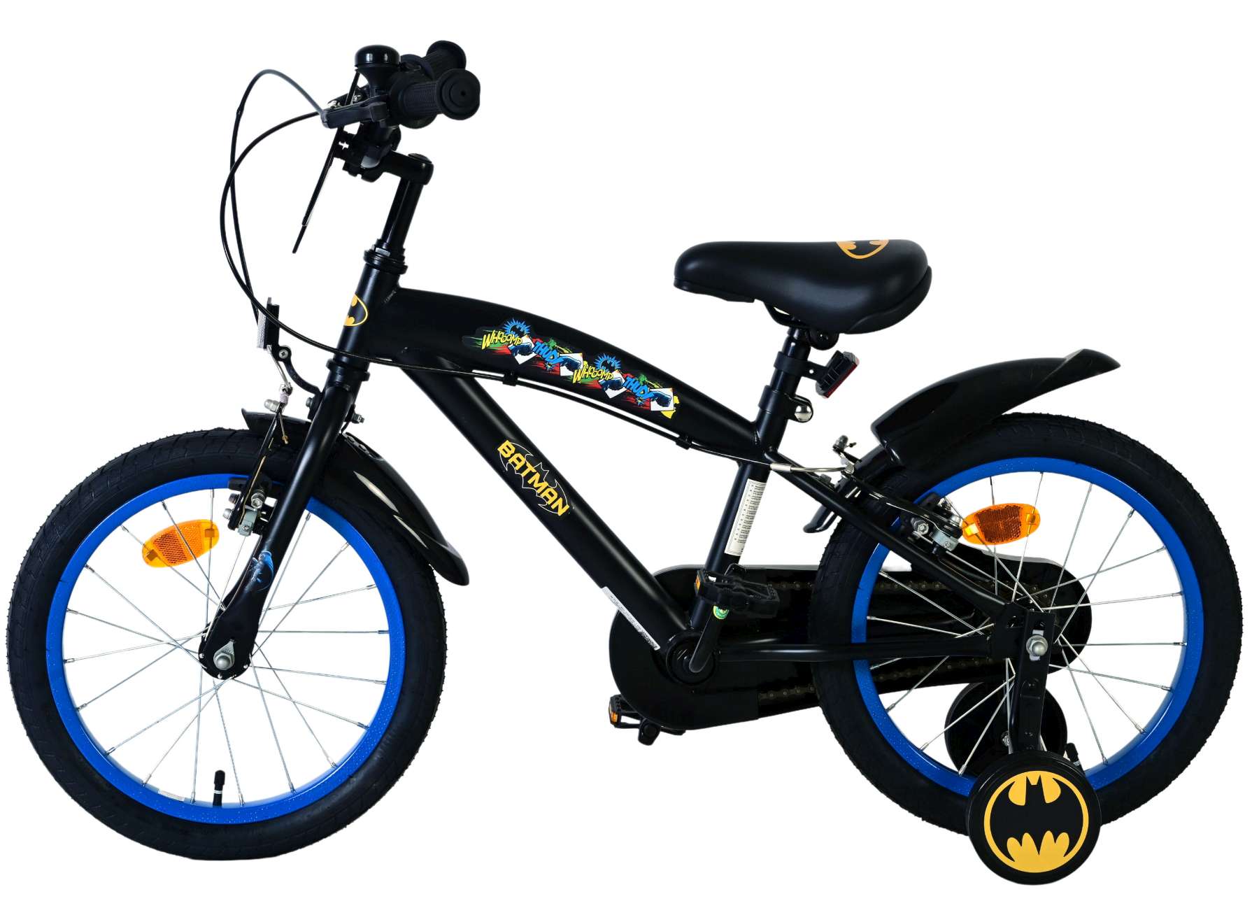 Batman Kinderfiets - Jongens - 16 inch - Zwart - 2 handremmen 7 Batman Kinderfiets - Jongens - 16 inch - Zwart - 2 handremmen - Afbeelding 7
