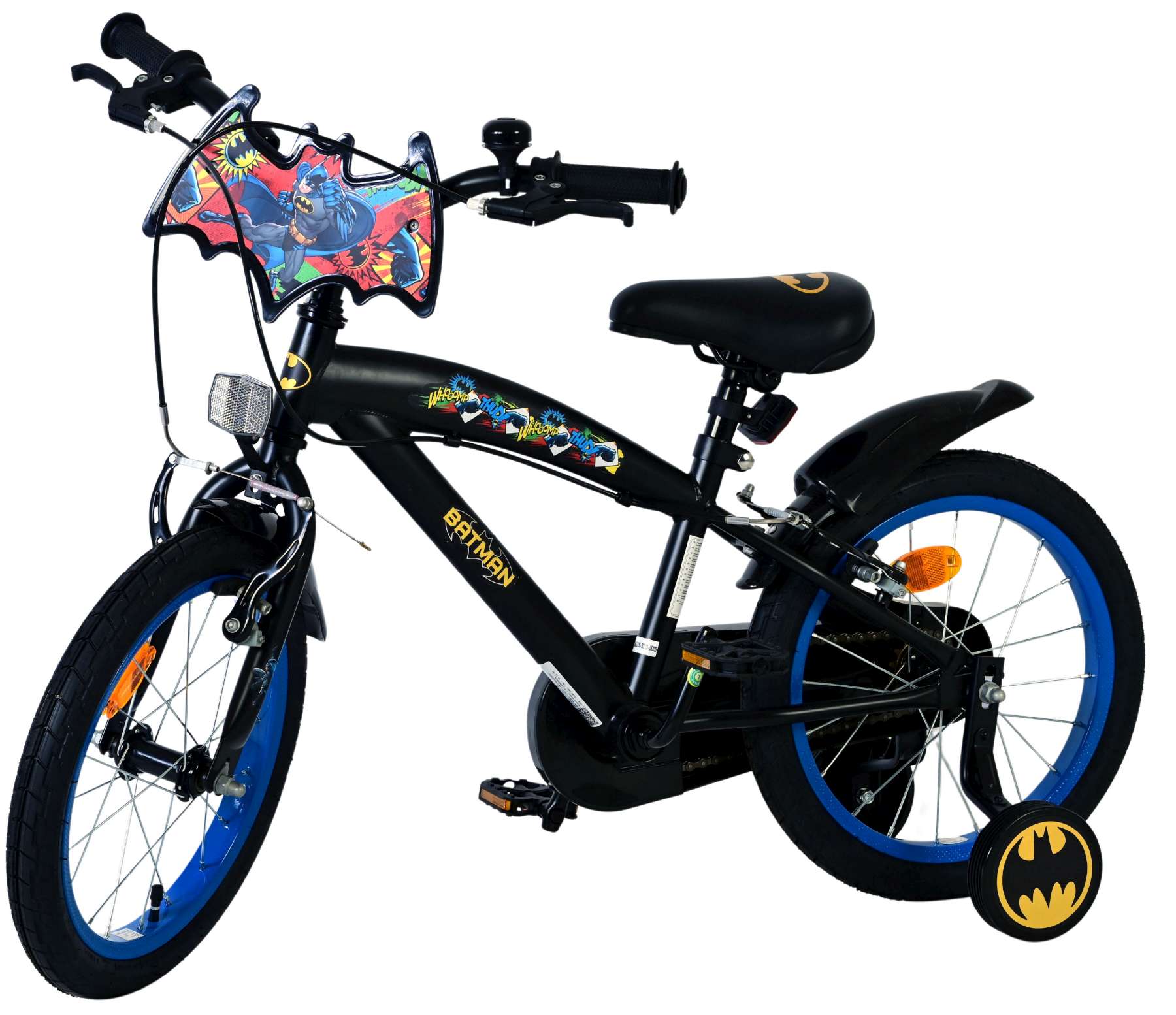 Batman Kinderfiets - Jongens - 16 inch - Zwart - 2 handremmen 8 Batman Kinderfiets - Jongens - 16 inch - Zwart - 2 handremmen - Afbeelding 8