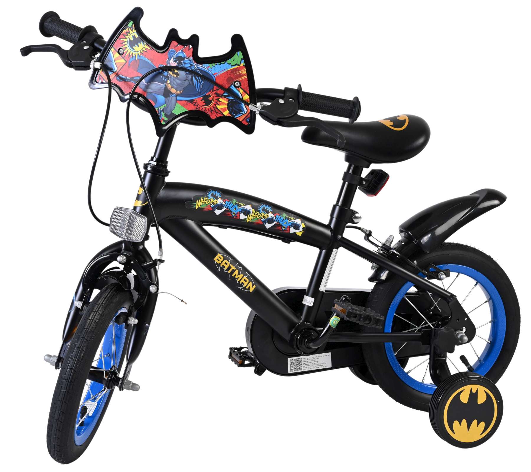 Batman Kinderfiets - Jongens - 12 inch - Zwart - Twee handremmen 8 Batman Kinderfiets - Jongens - 12 inch - Zwart - Twee handremmen - Afbeelding 8