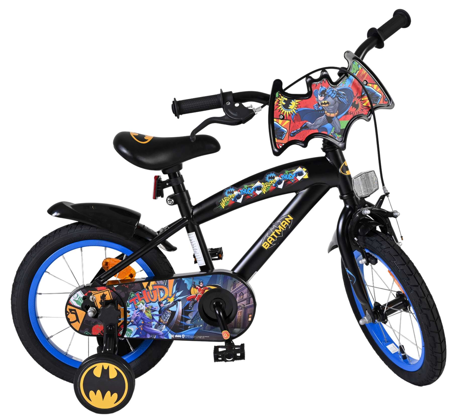 Batman Kinderfiets - Jongens - 14 inch - Zwart 2 Batman Kinderfiets - Jongens - 14 inch - Zwart - Afbeelding 2