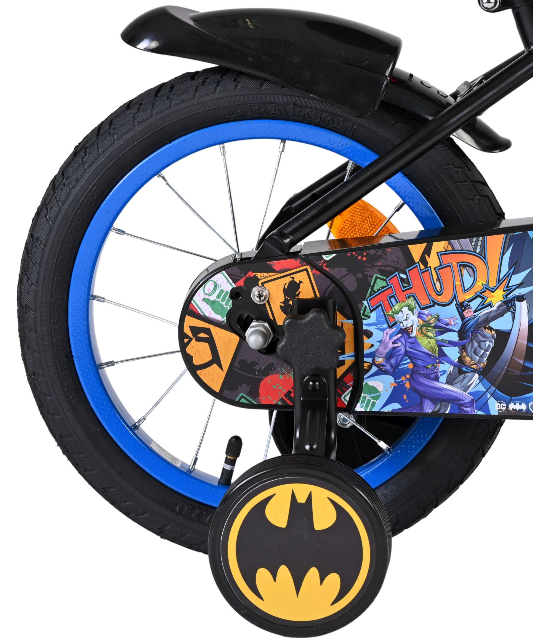 Batman Kinderfiets - Jongens - 14 inch - Zwart 3 Batman Kinderfiets - Jongens - 14 inch - Zwart - Afbeelding 3