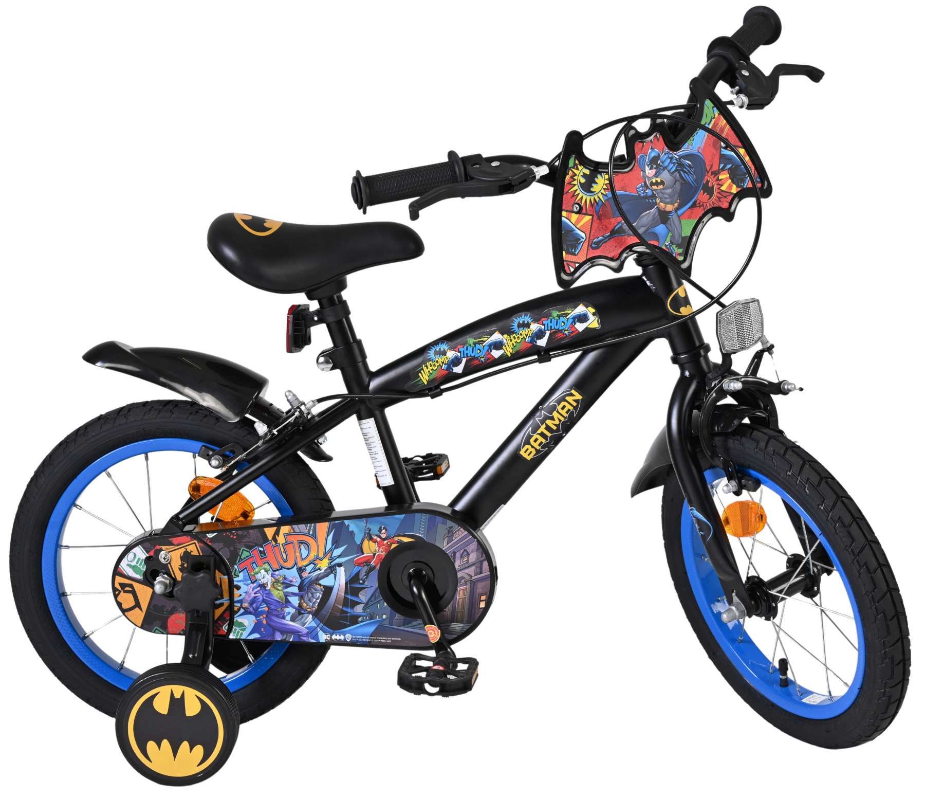 Batman Kinderfiets - Jongens - 14 inch - Zwart - Twee handremmen 10 Batman Kinderfiets - Jongens - 14 inch - Zwart - Twee handremmen - Afbeelding 10