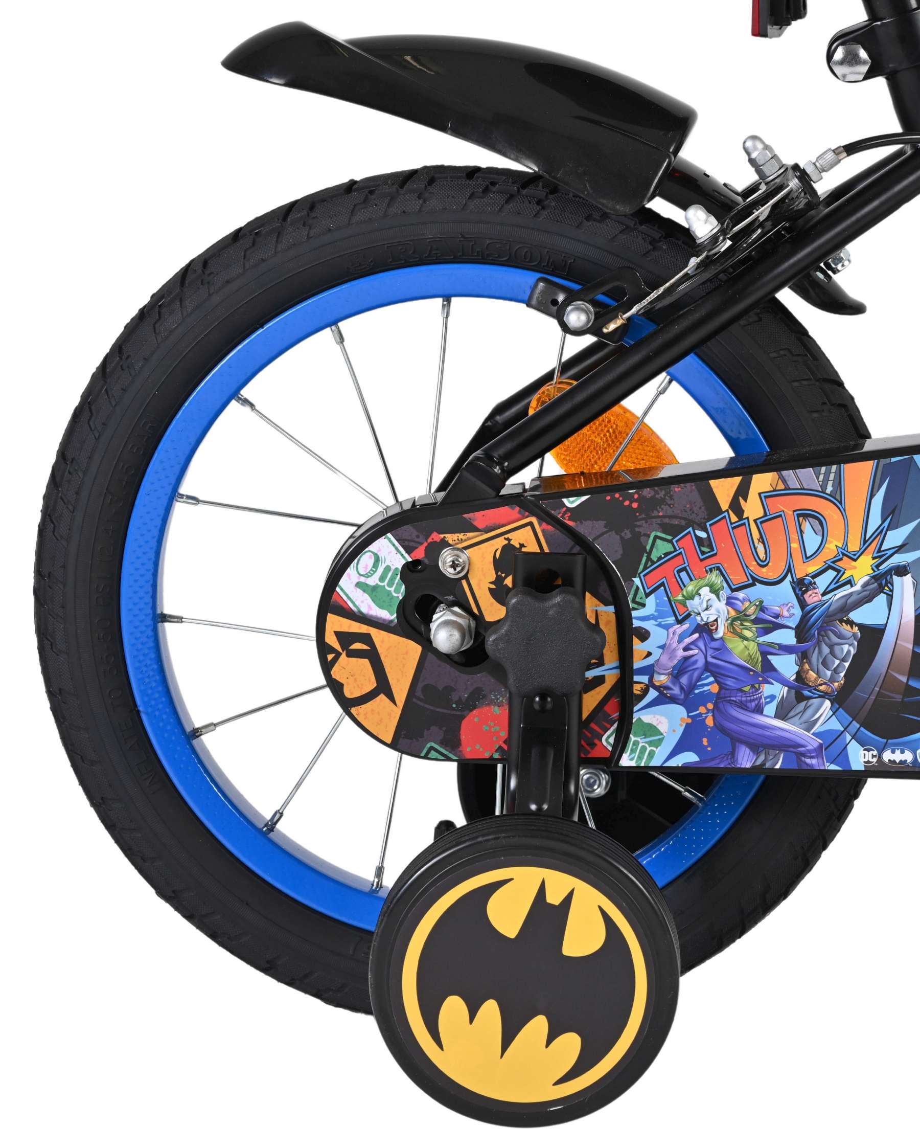 Batman Kinderfiets - Jongens - 14 inch - Zwart - Twee handremmen 2 Batman Kinderfiets - Jongens - 14 inch - Zwart - Twee handremmen - Afbeelding 2