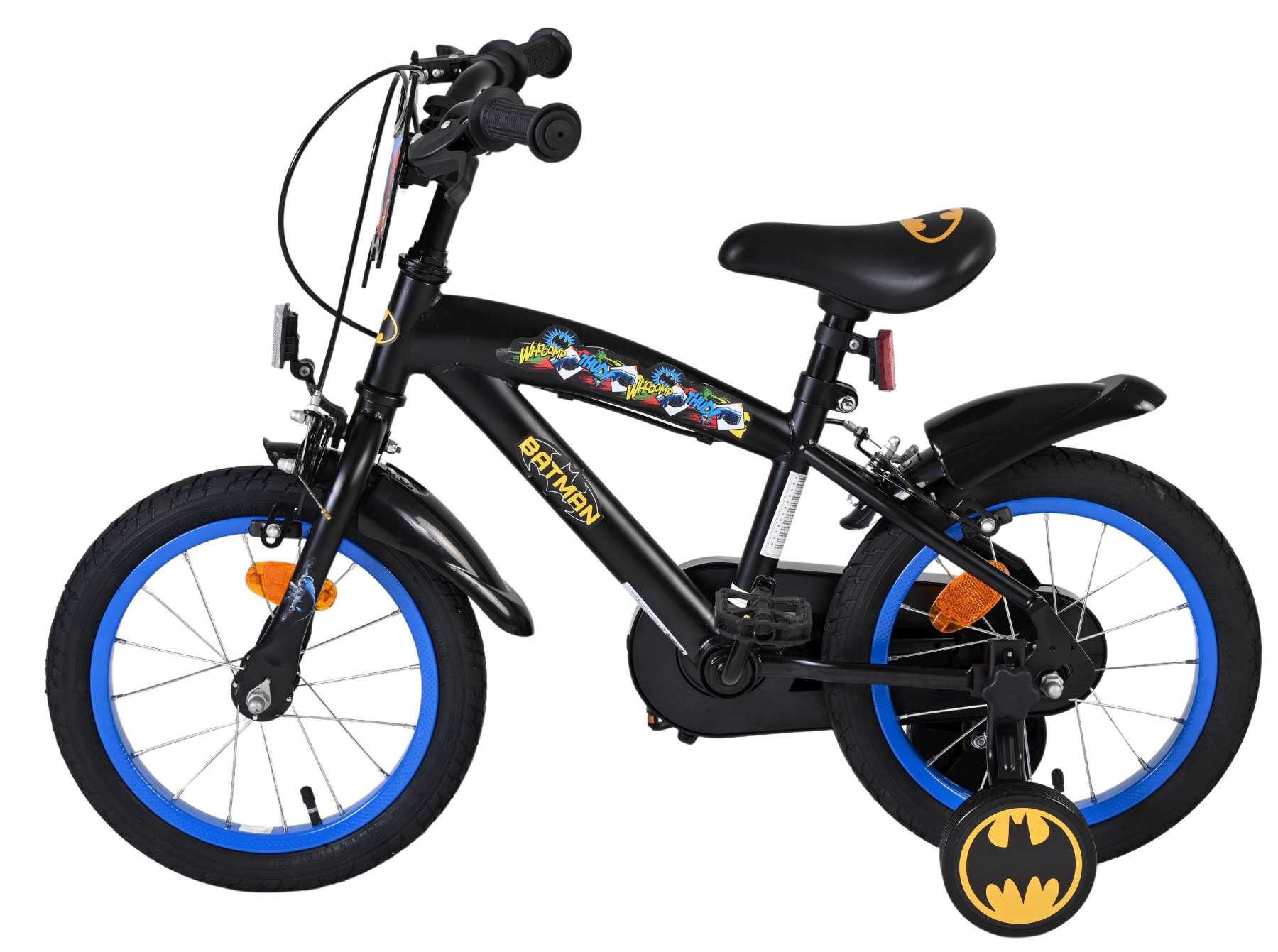 Batman Kinderfiets - Jongens - 14 inch - Zwart - Twee handremmen 7 Batman Kinderfiets - Jongens - 14 inch - Zwart - Twee handremmen - Afbeelding 7