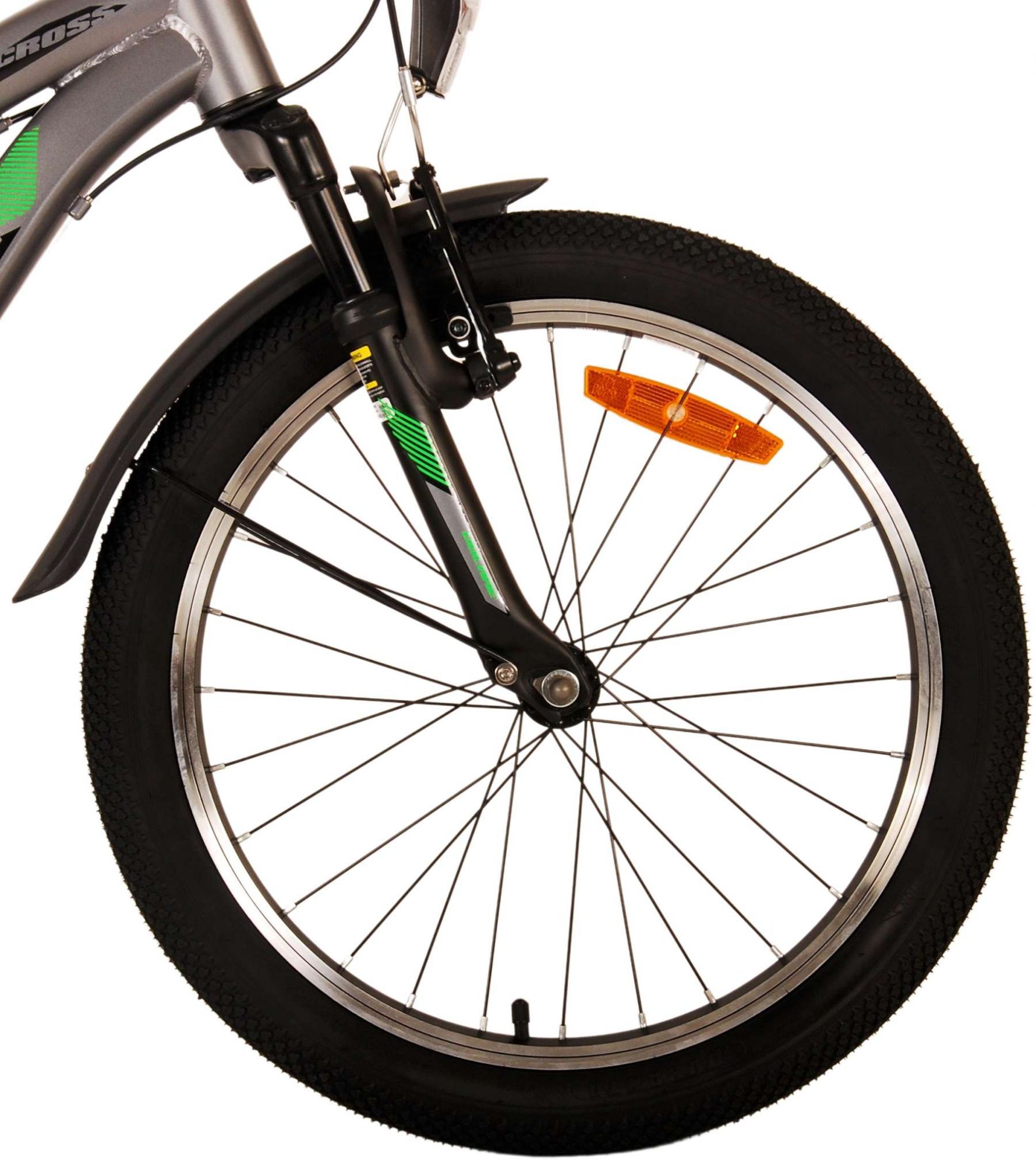 Volare Cross Kinderfiets - Jongens - 20 inch - Grijs - 6 versnellingen 5 Volare Cross Kinderfiets - Jongens - 20 inch - Grijs - 6 versnellingen - Afbeelding 5