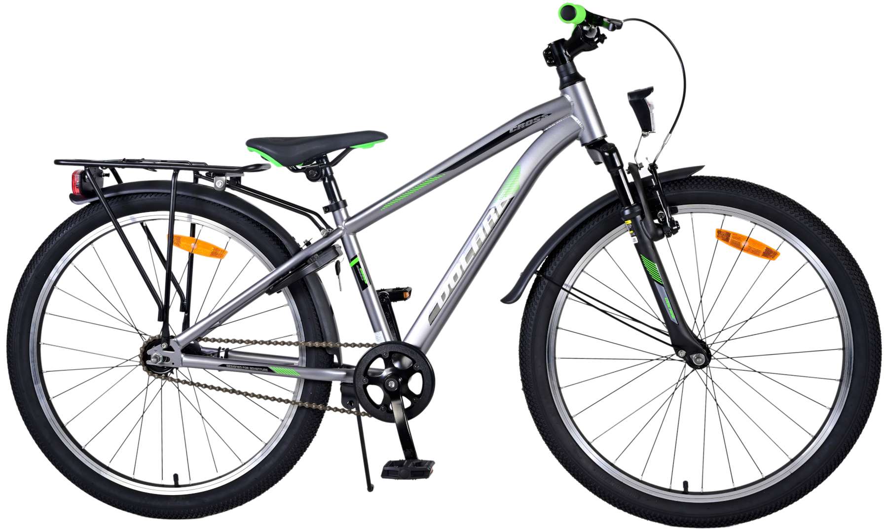 Volare Cross Kinderfiets - Jongens - 24 inch - donker Grijs 2 Volare Cross Kinderfiets - Jongens - 24 inch - donker Grijs - Afbeelding 2