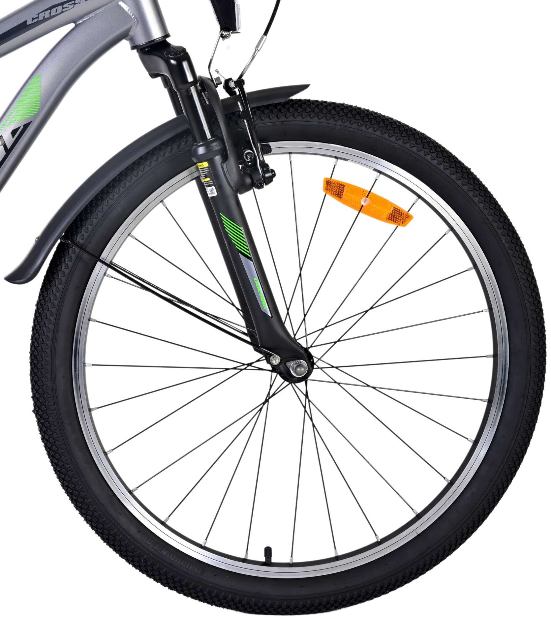 Volare Cross Kinderfiets - Jongens - 24 inch - donker Grijs 5 Volare Cross Kinderfiets - Jongens - 24 inch - donker Grijs - Afbeelding 5