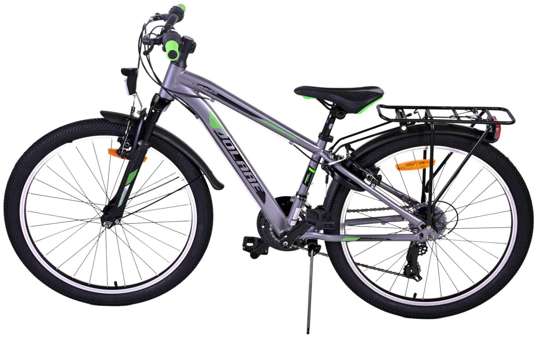 Volare Cross Kinderfiets - Jongens - 24 inch - Grijs - 21 versnellingen - Twee handremmen 13 Volare Cross Kinderfiets - Jongens - 24 inch - Grijs - 21 versnellingen - Twee handremmen - Afbeelding 13