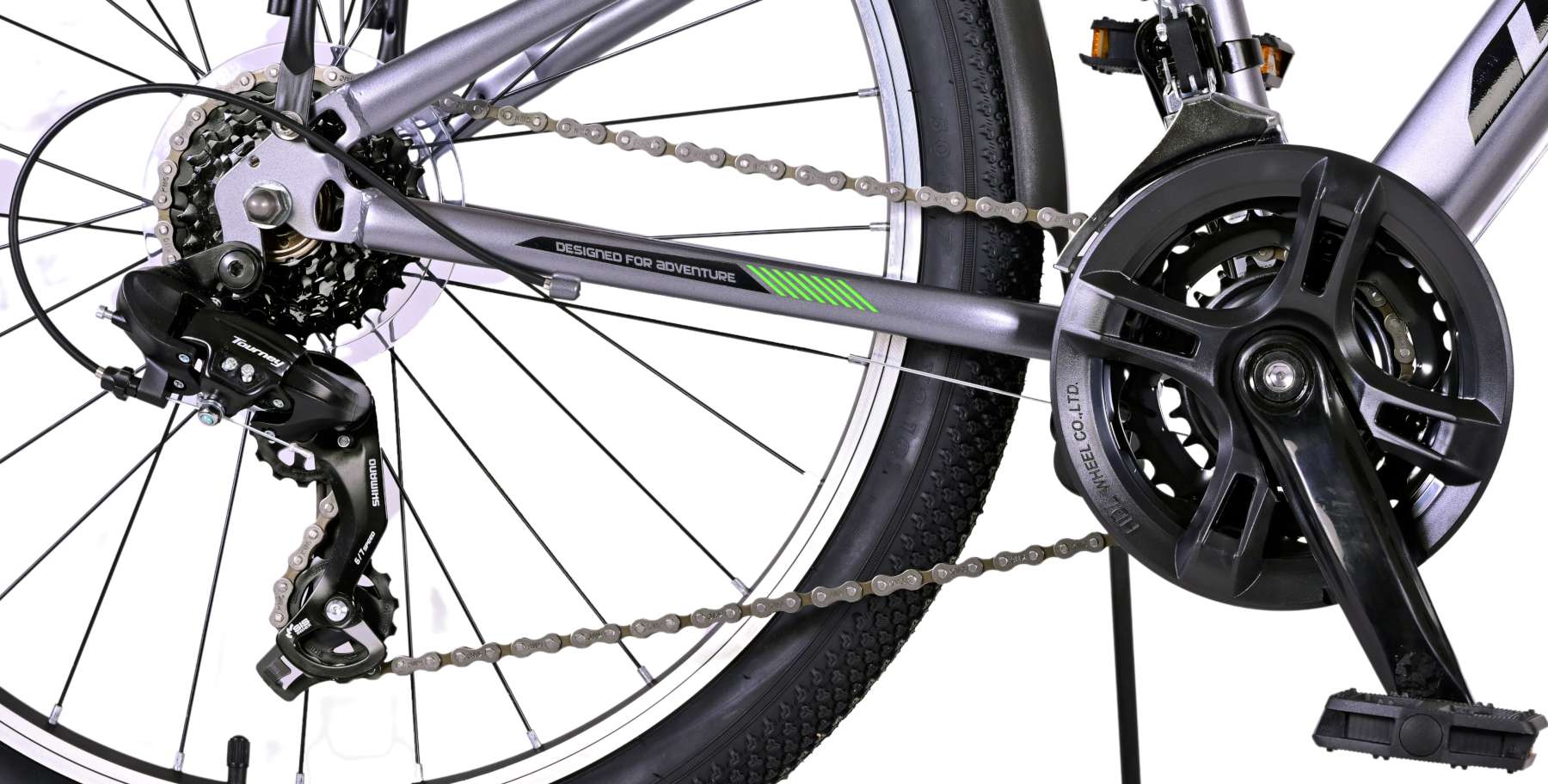 Volare Cross Kinderfiets - Jongens - 24 inch - Grijs - 21 versnellingen - Twee handremmen 6 Volare Cross Kinderfiets - Jongens - 24 inch - Grijs - 21 versnellingen - Twee handremmen - Afbeelding 6