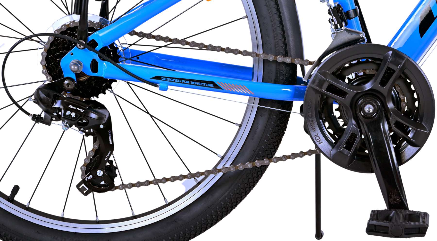 Volare Cross Kinderfiets - Jongens - 24 inch - Blauw - 21 versnellingen - Twee handremmen 6 Volare Cross Kinderfiets - Jongens - 24 inch - Blauw - 21 versnellingen - Twee handremmen - Afbeelding 6