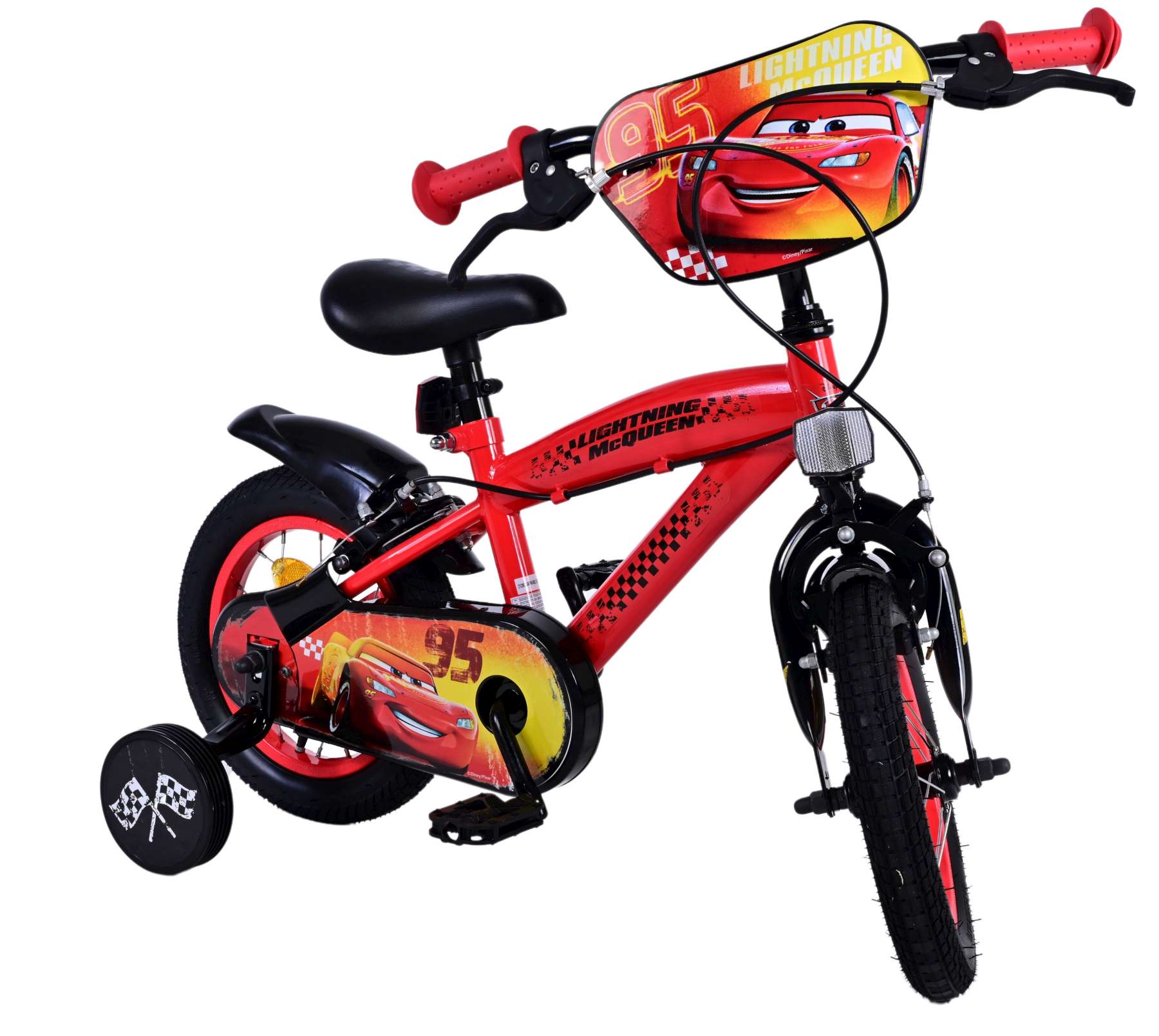 Disney Cars Kinderfiets - Jongens - 12 inch - Twee handremmen 6 Disney Cars Kinderfiets - Jongens - 12 inch - Twee handremmen - Afbeelding 6