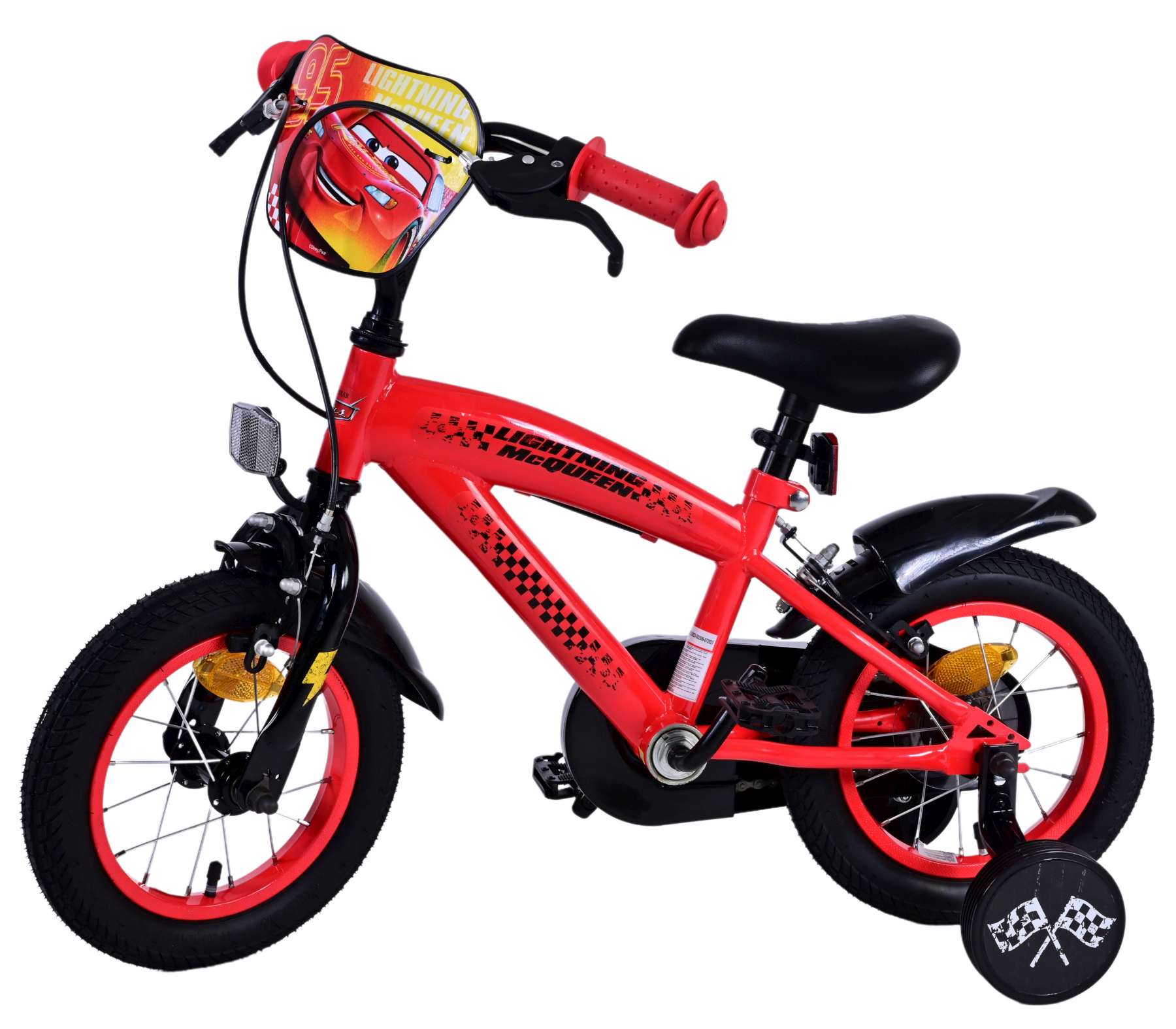 Disney Cars Kinderfiets - Jongens - 12 inch - Twee handremmen 9 Disney Cars Kinderfiets - Jongens - 12 inch - Twee handremmen - Afbeelding 9